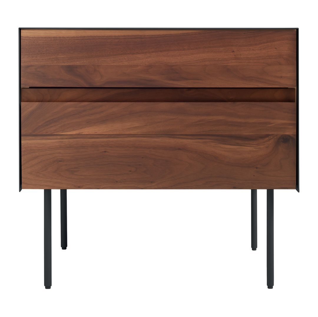 Modern Blu Dot Clad Nightstand - Stylish Bedside Table with Storage for Bedroom, Living Room & Guest Room - Perfect for Small Spaces & Apartment Decor
