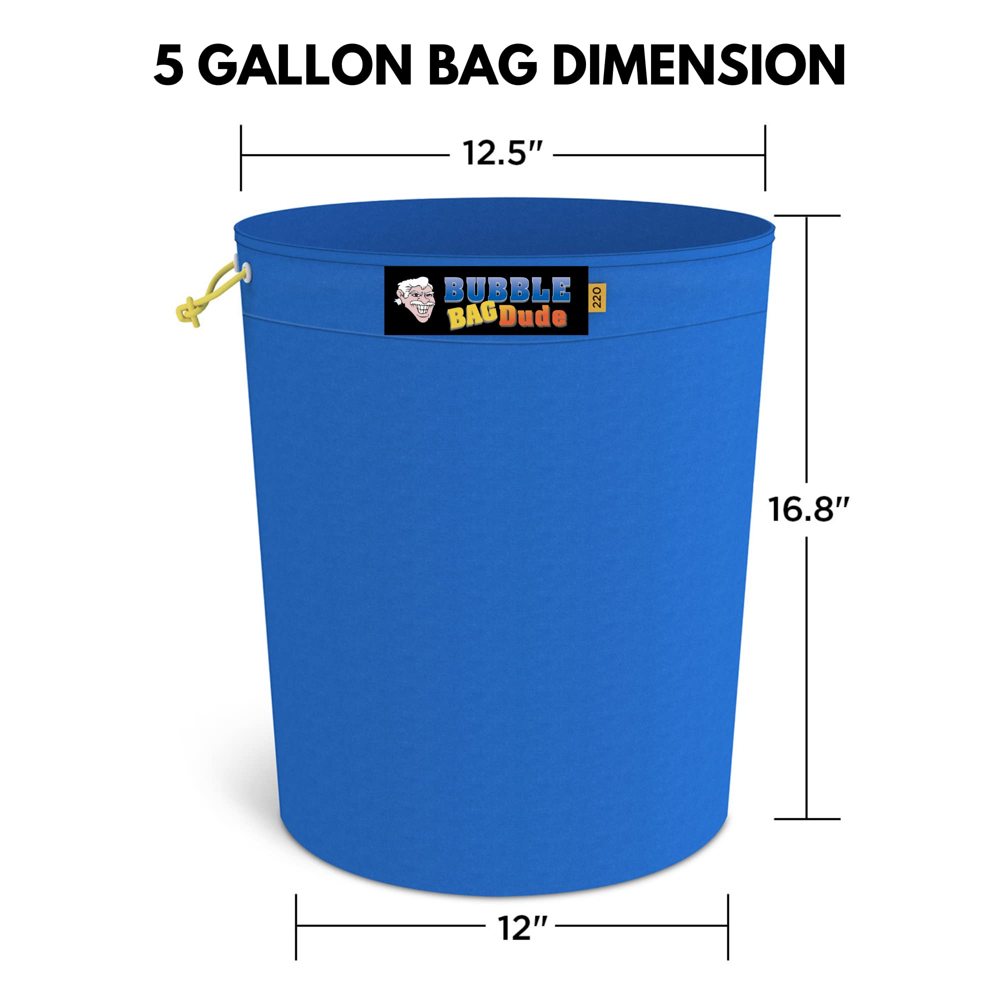 Premium 5 Gallon Bubble Bags Set - Durable Herbal Extraction & Straining Filter System for Coffee, Beer Brewing, Essential Oils - Perfect for Home Brewing & DIY Extracts