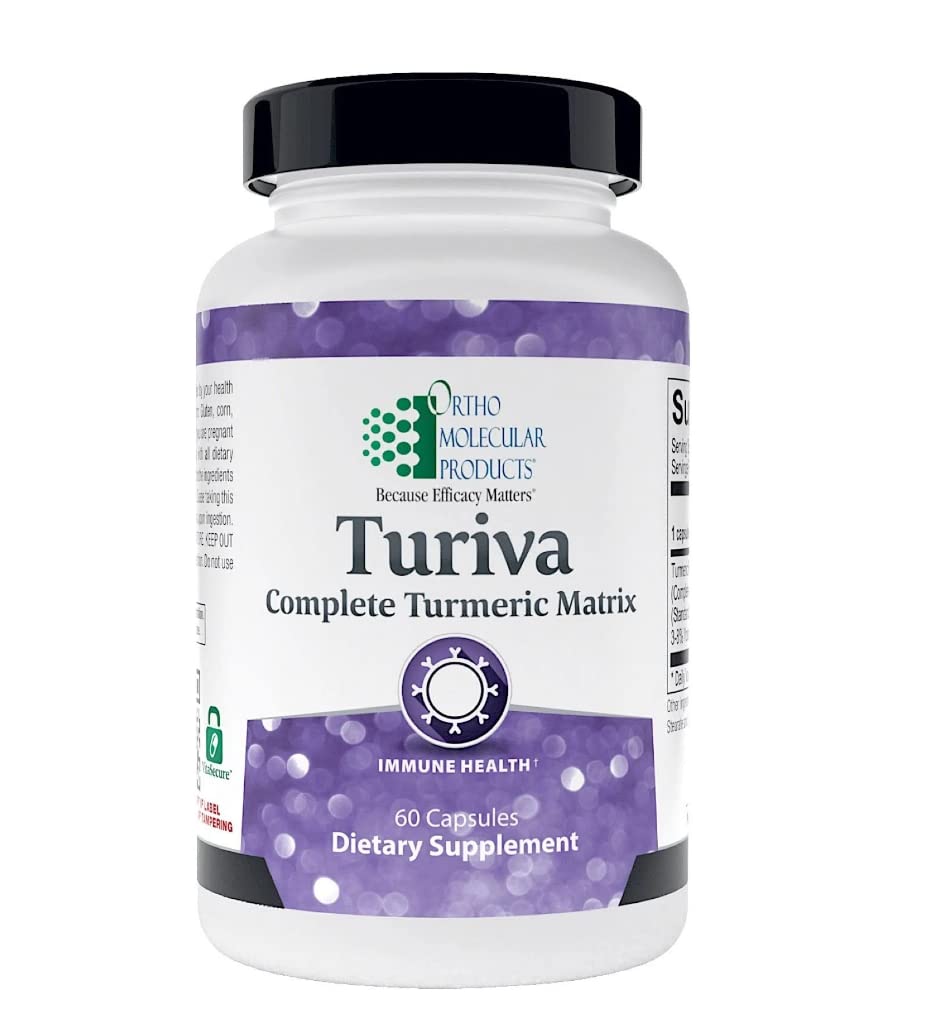 Ortho Molecular Products Turiva - 60 Capsules for Immune Support & Energy Boost | Dietary Supplement for Men & Women | Perfect for Daily Wellness & Active Lifestyle