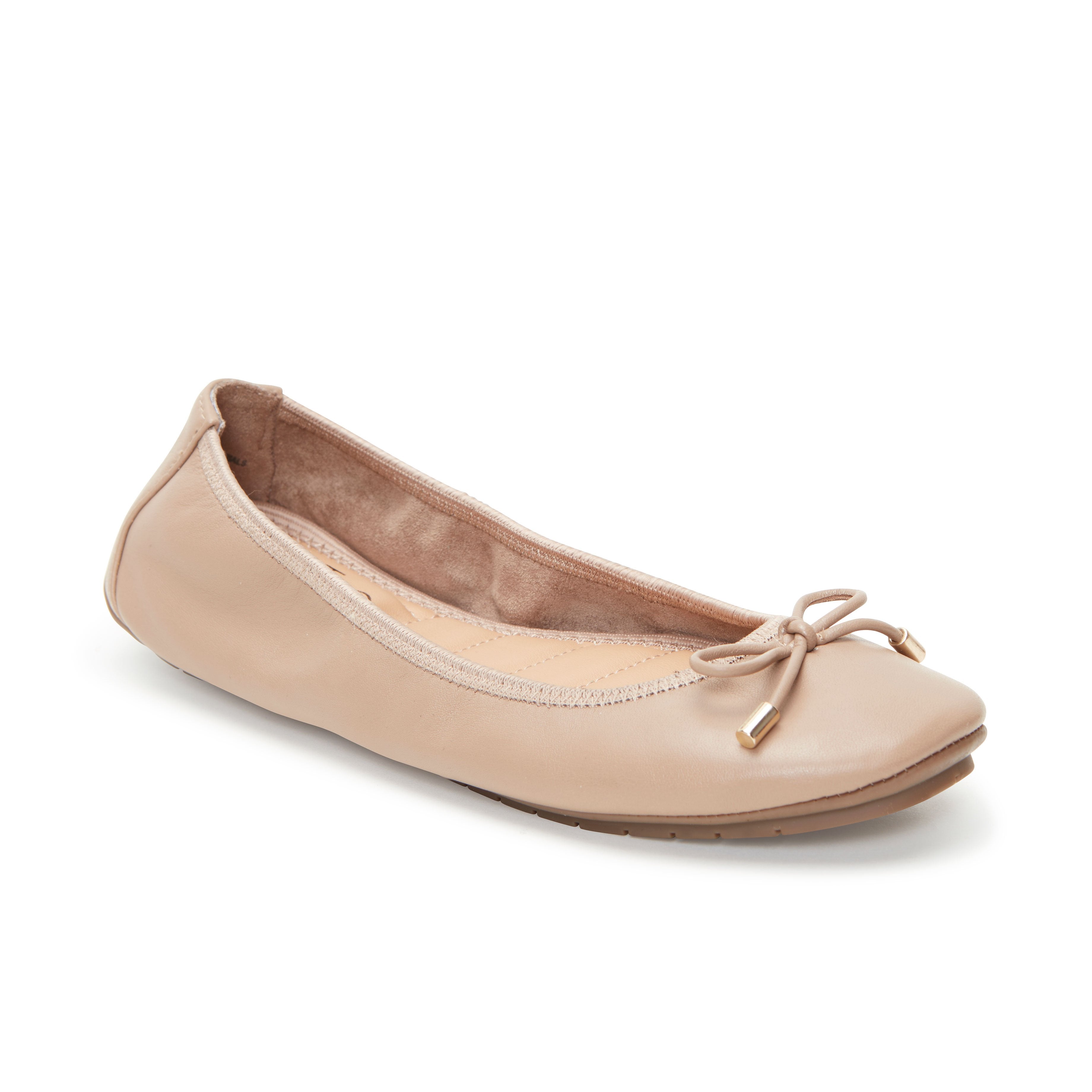 Halle Leather Ballet Flat Shoes for Women - Comfortable & Stylish Loafers for Work, Travel & Casual Wear
