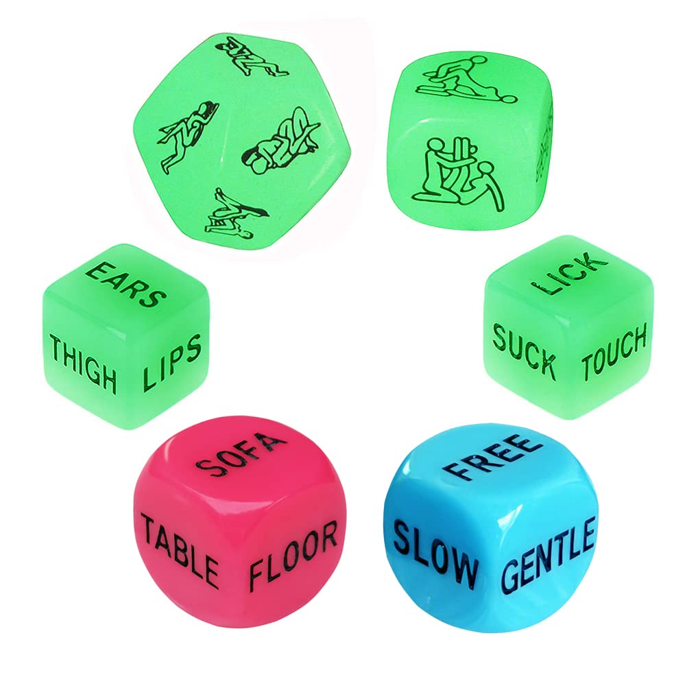 Romantic Role Playing Dice Set for Couples - Fun Adult Party Game for Valentine's Day, Bachelorette Party, Honeymoon & Anniversary Celebrations | Perfect for Date Nights, Bridal Showers & Groom Roasts
