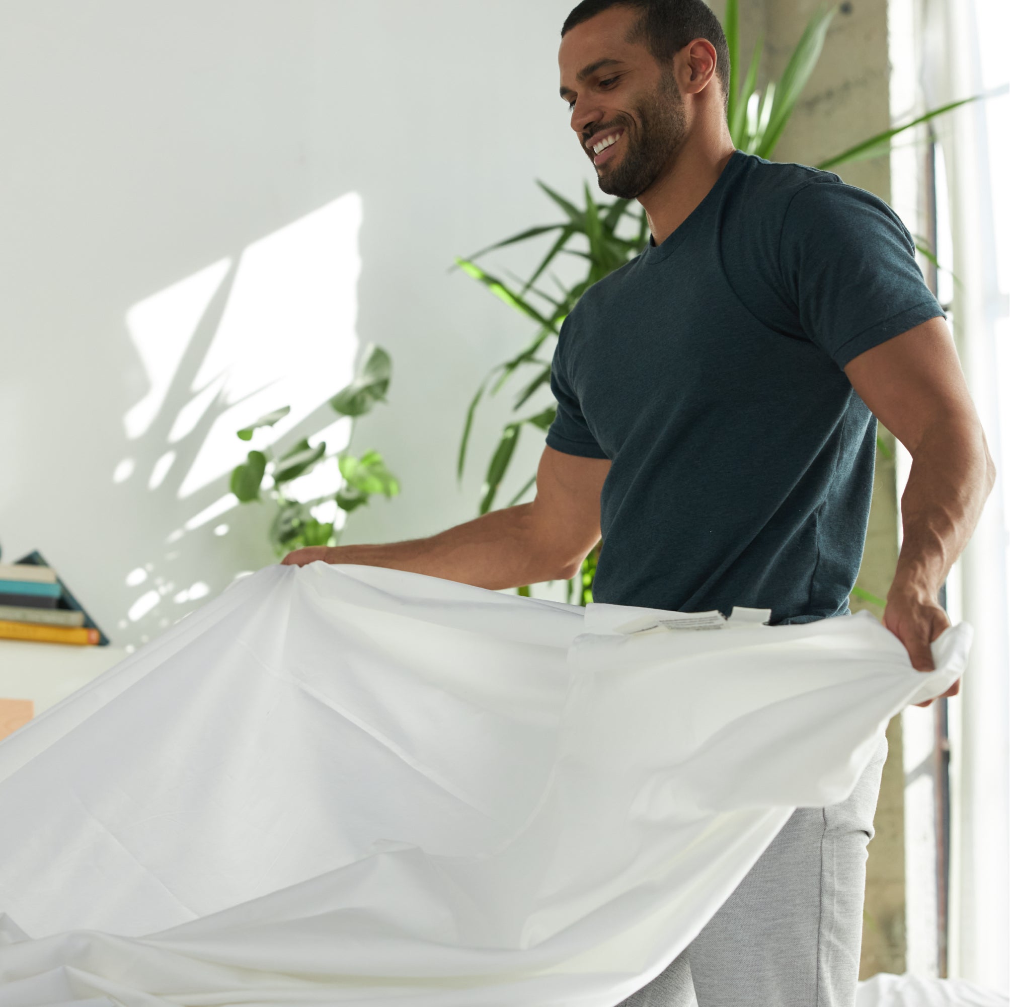 Organic Percale Cotton Sheets - Soft & Breathable Bedding Set for All Seasons - Perfect for Home, Hotel, and Airbnb Use