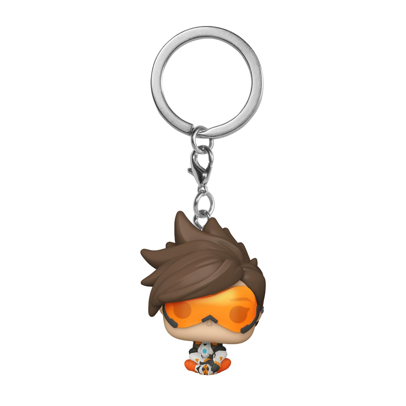 Funko Pop! Keychain: Overwatch 2 - Tracer - Collectible Vinyl Mini Figure Keychain - Official Merchandise for Video Game Fans - Perfect Gift Idea for Gamers and Collectors - Great for Backpacks, Key Rings, and Display Shelves