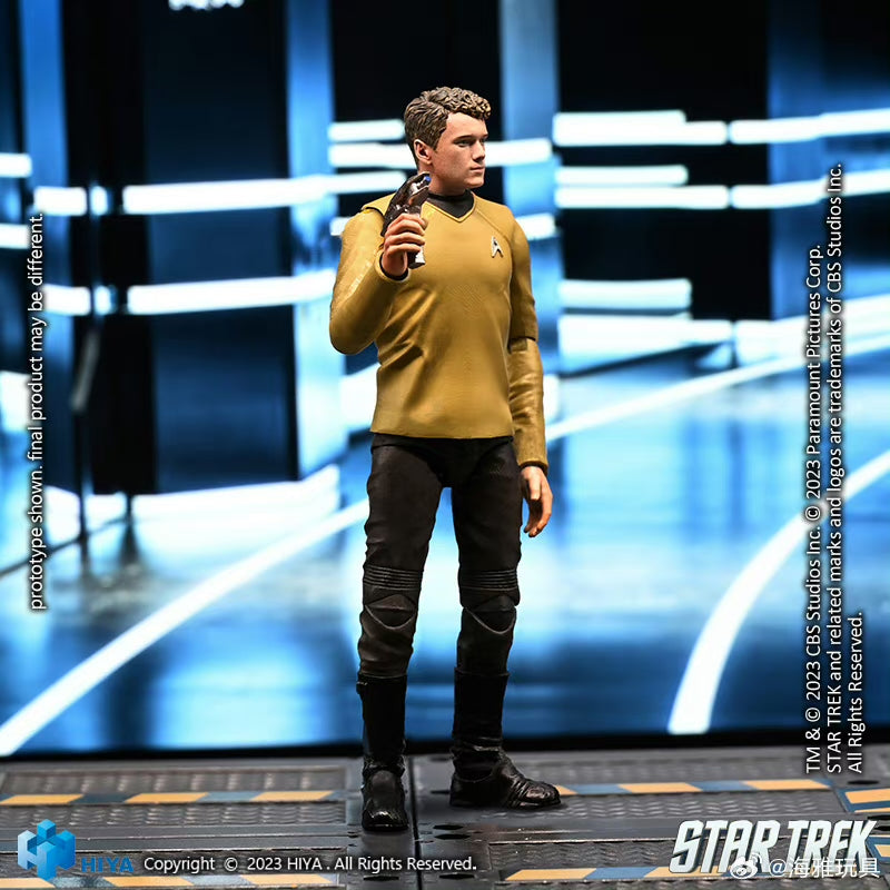 1/18 HIYA 4-Inch Action Figure - Exquisite Mini Series STAR TREK 2009 Chekov Collectible Toy for Display & Play | Perfect for Fans, Collectors & Sci-Fi Decor