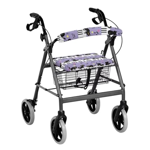 Black Cat Purple Piano-add