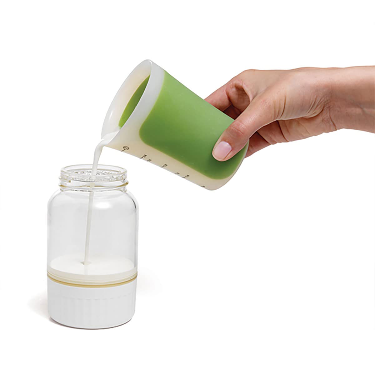 Chef'n 102-567-017 Buttercup Butter Maker - Handheld Lemon/Meringue Colored Butter Churner for Fresh Homemade Butter - Perfect for Baking, Cooking & Spreading on Toast