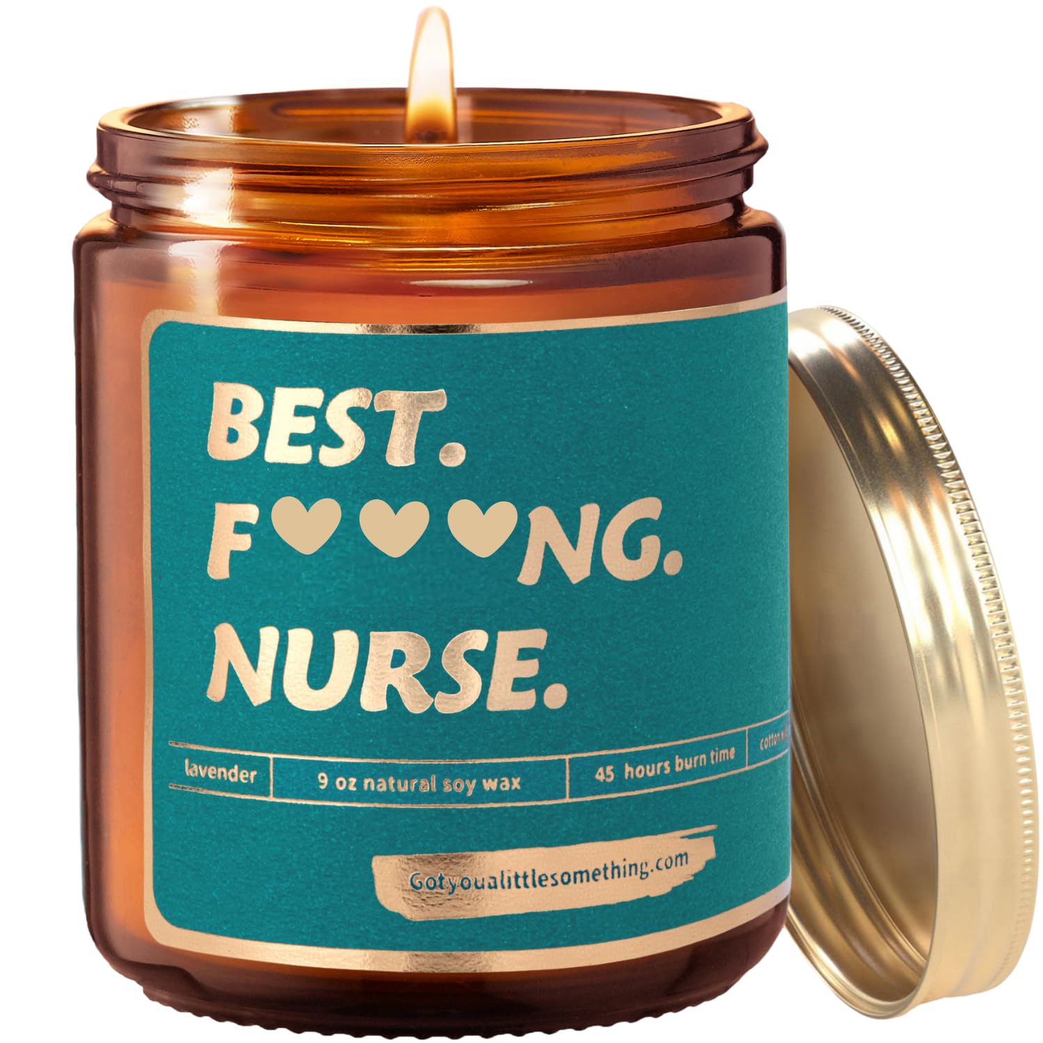 Lavender Vanilla Scented Candle for Nurses - Thoughtful Nurse Appreciation Gifts for Women, Nursing Graduation, Nurse Week & Mother's Day - Perfect for Relaxation, Home Decor & Stress Relief