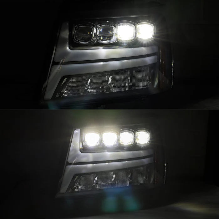 07-14 Chevrolet Tahoe/Suburban & 07-13 Avalanche NOVA Series LED Projector Headlights - Chrome Housing - High Performance Lighting for Night Driving & Off-Road Adventures