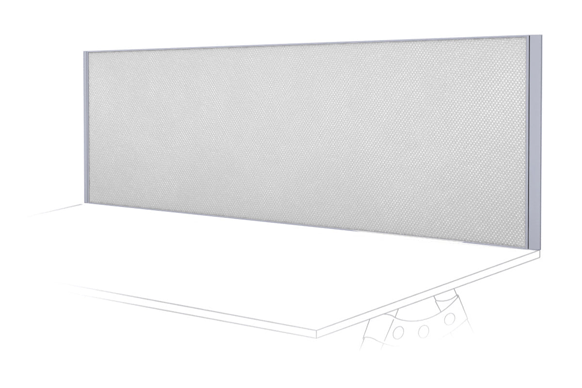 Silver Frame Desk Mounted Privacy Screen with Clamp Bracket - Perfect for Office, Home & Workspace Computer Monitor Privacy Protection