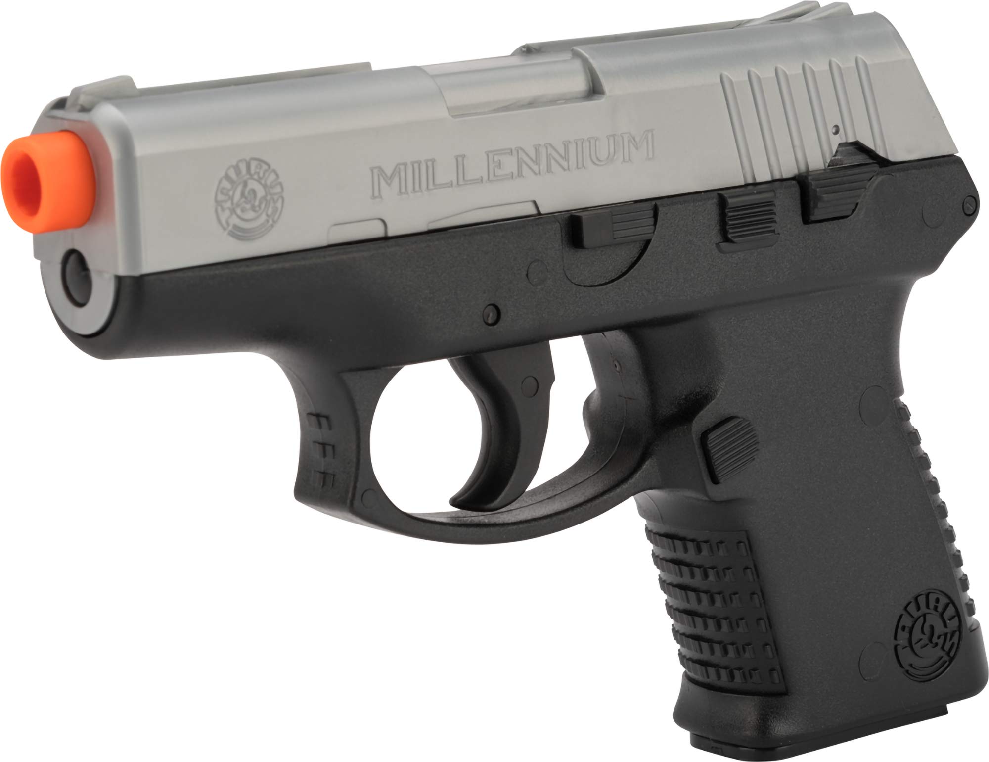 CyberGun Swiss Arms Millennium PT111 Spring Airsoft Pistol - Two-Tone | Realistic Training & Target Shooting | Evike Airsoft