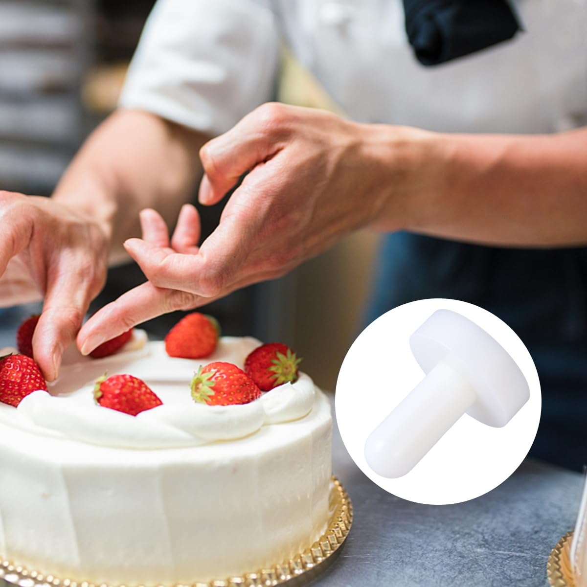 Hemoton Plastic Tart Pastry Tamper - Professional Pie Dough Press & Baking Tool for Mini Egg Tarts, Cheesecakes, Pasta & Desserts | Perfect for Home Bakers & Professional Kitchens