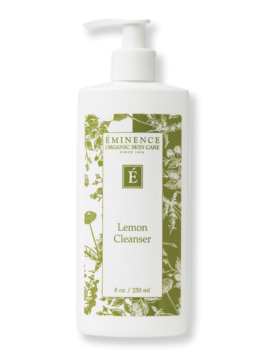 Eminence Organic Lemon Cleanser 8.4 oz - Natural Face Wash for Acne & Oily Skin - Gentle Daily Facial Cleanser for Men & Women - Perfect for Morning & Night Skincare Routine