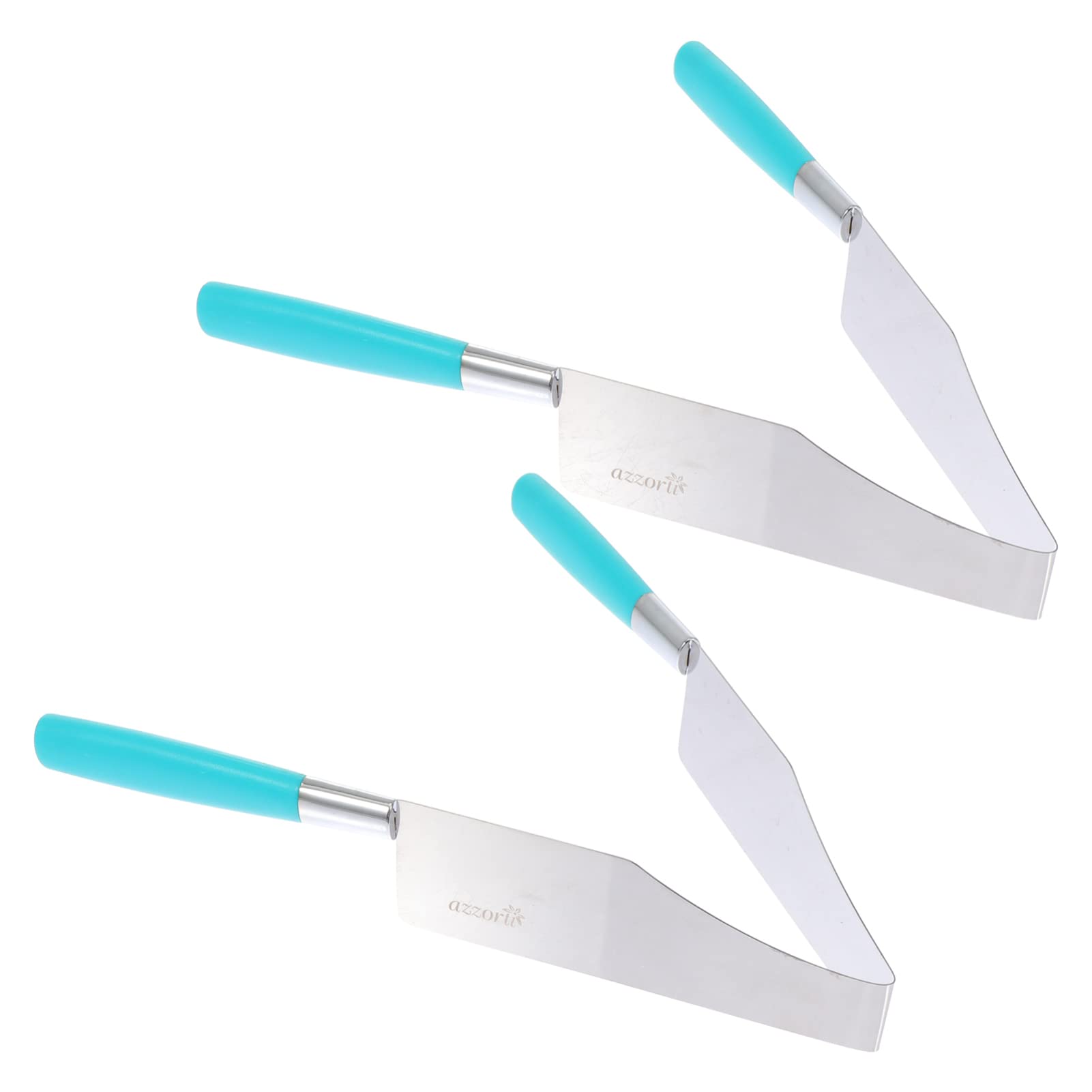 HEMOTON 4-Piece Stainless Steel Cake Slicer Set - Professional Triangle Cake Server, Dessert Lifter & Food Serving Tongs - Perfect for Wedding Cakes, Birthday Parties & Restaurant Dessert Service