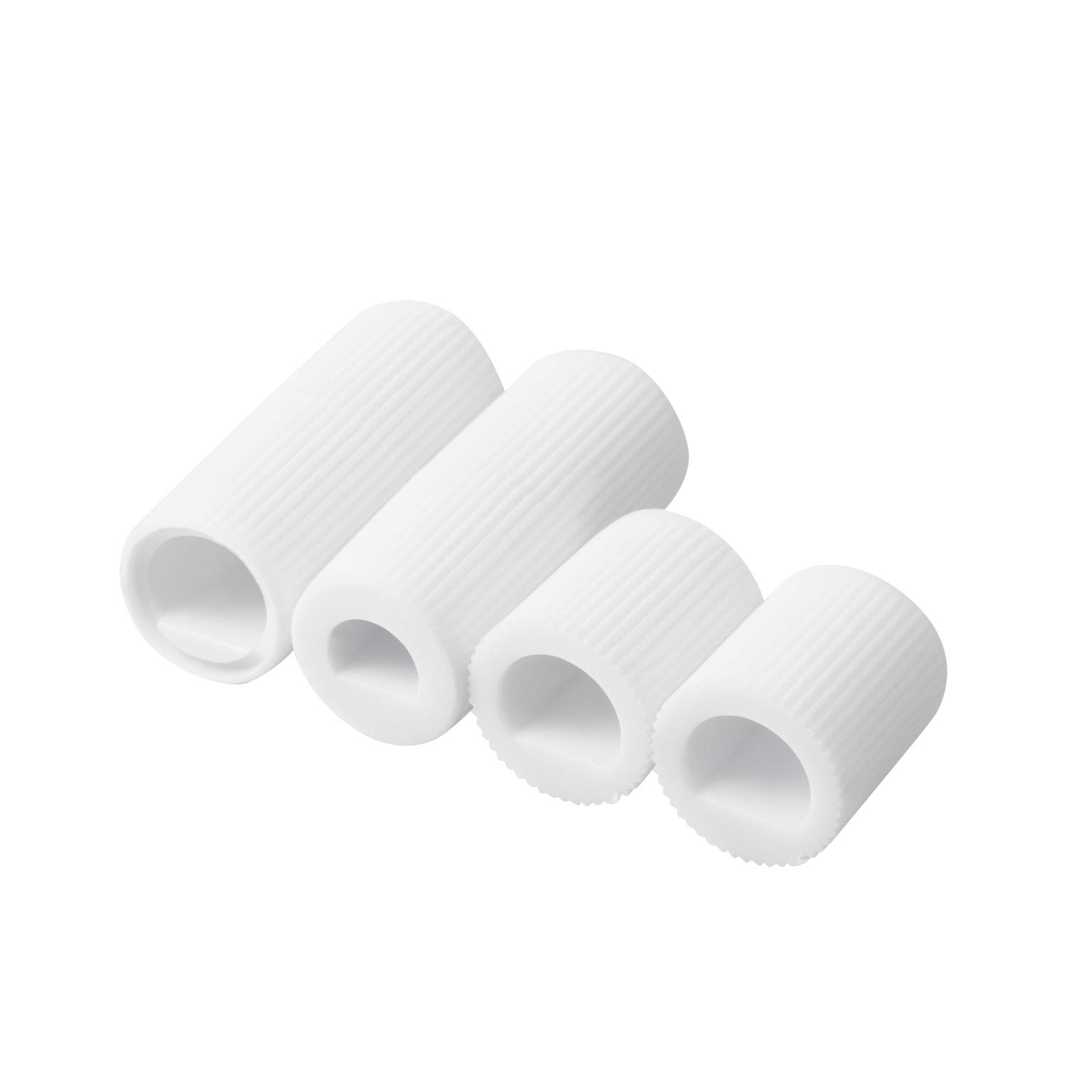 Jetec 4-Pack Universal Oven Knobs Replacement with 12 Adapters - Fits Most Stoves, Ranges & Appliances - Durable White Control Knobs (Check Dimensions Before Purchase) - Perfect for Kitchen Upgrades & Appliance Repairs