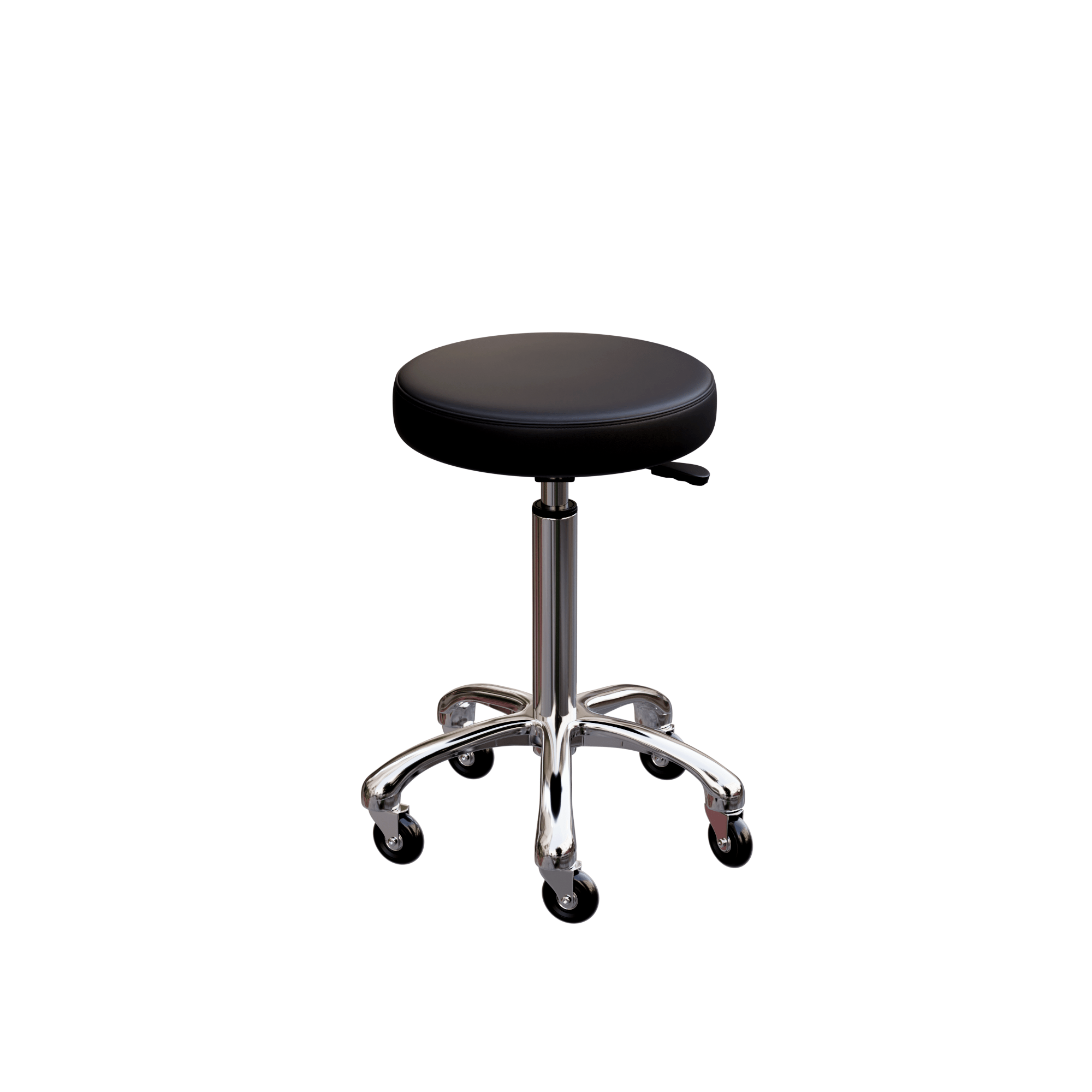 Professional Esthetician Stool with Adjustable Height & Metal Base - Hydraulic Facial Spa Chair for Salon, Beauty Clinic & Home Use (Model 1023A)