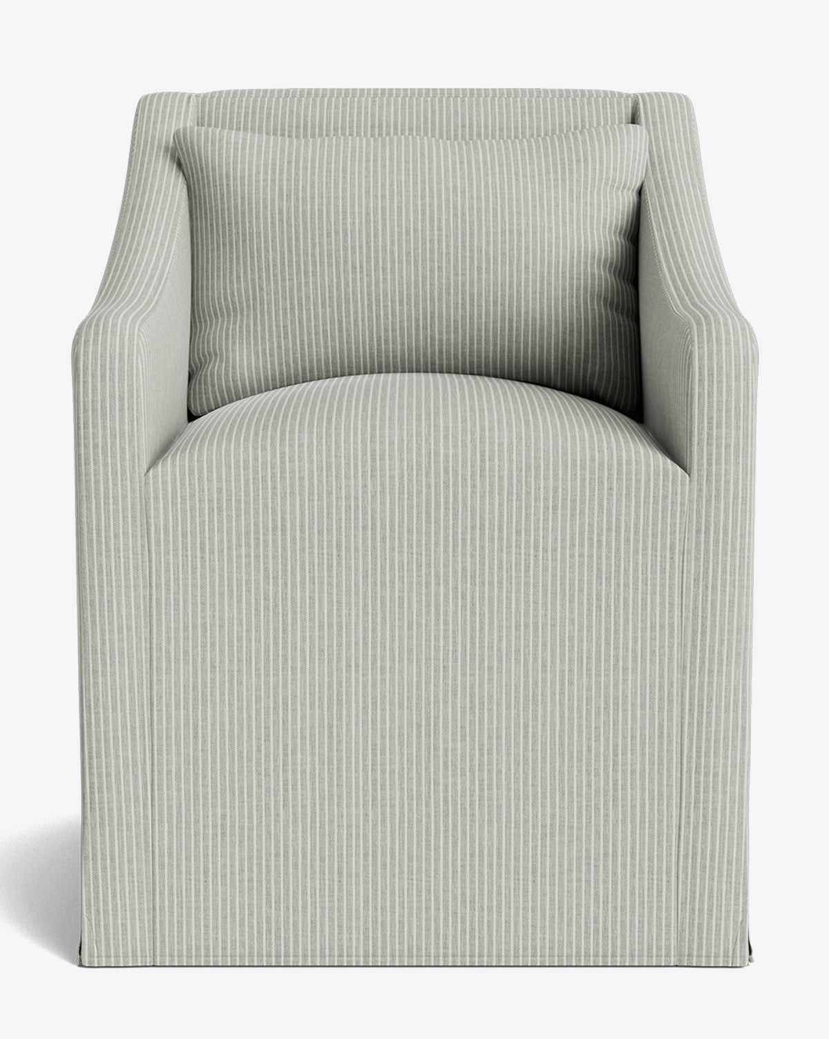 Olivier Slipcover Dining Arm Chair - Washable Fabric Upholstered Seat - Perfect for Kitchen, Dining Room, and Home Office - Comfortable & Stylish Furniture for Everyday Use