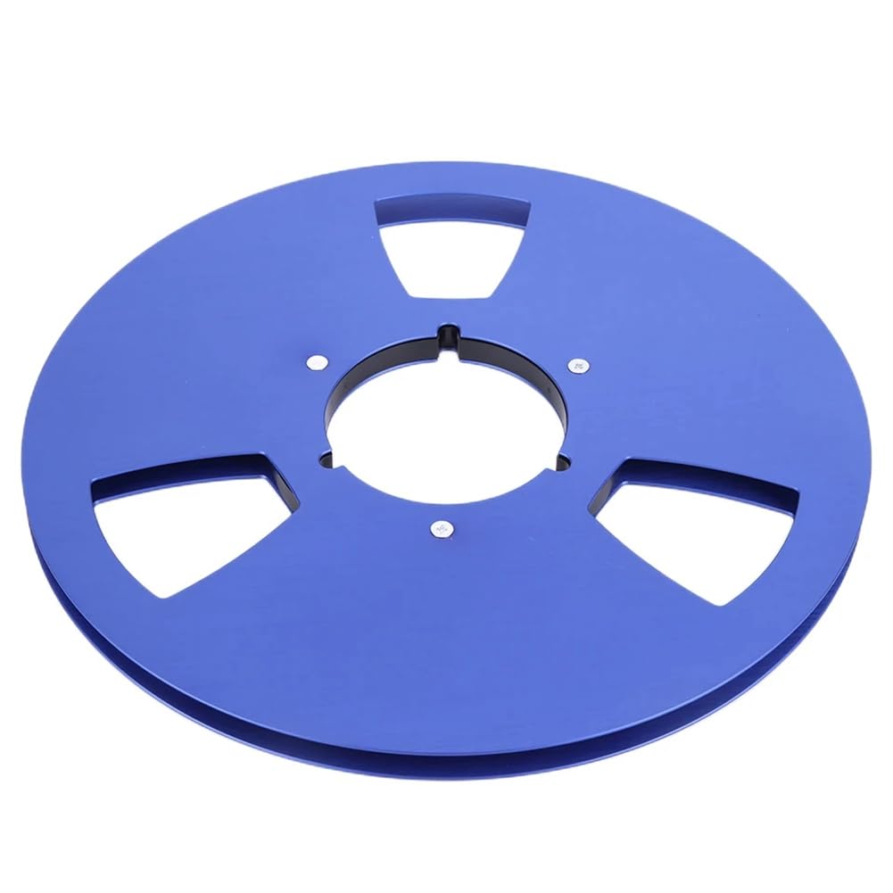 Kioball 10 Inch Universal Blank Tape Reel - Empty Audio Disc for Studer & ReVox Reel-to-Reel Recorders - Perfect for Vintage Audio Restoration & Professional Recording Studios