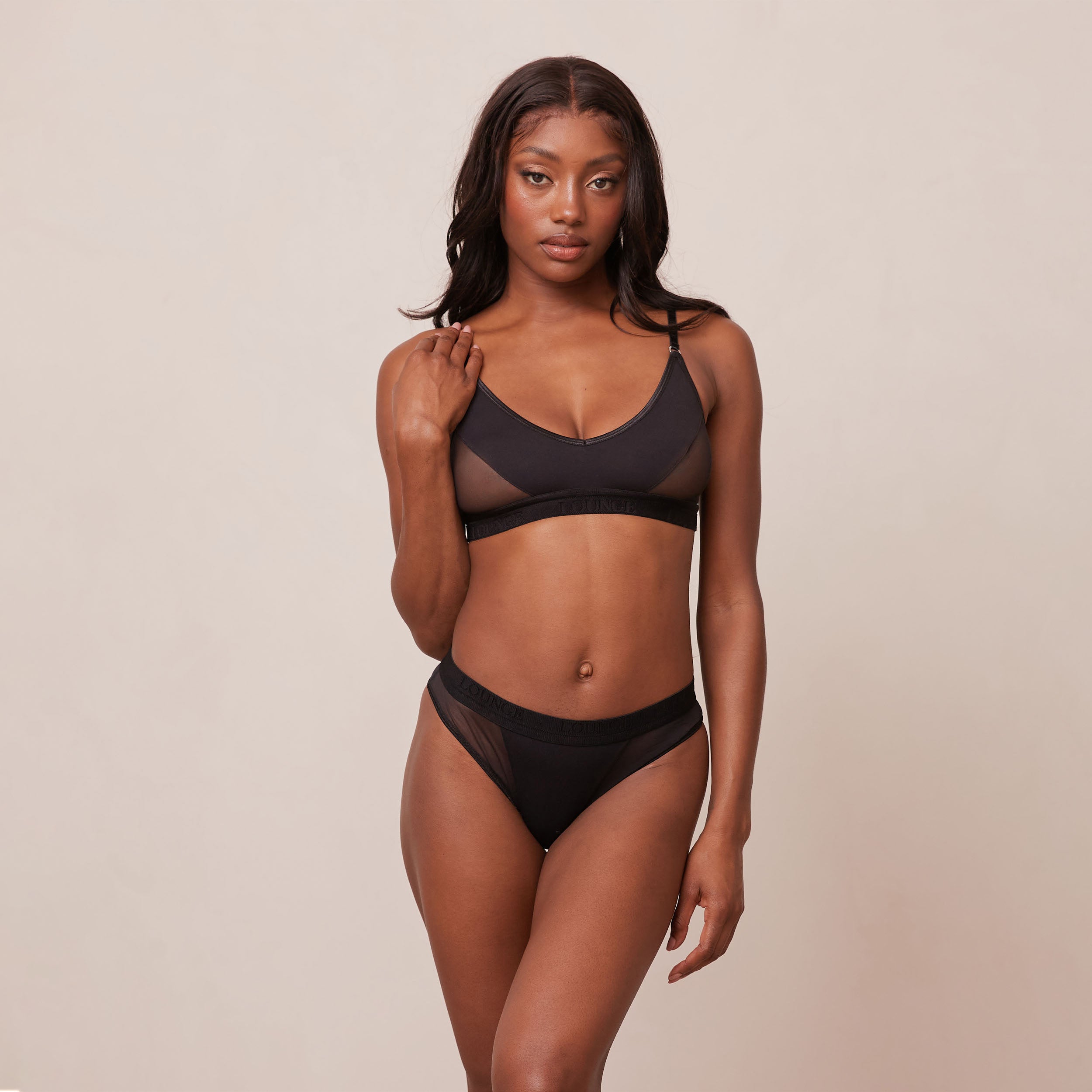 Contour Mesh Bra for Women - Breathable Seamless Sports Bra, Comfortable Support for Yoga, Gym & Everyday Wear - Black