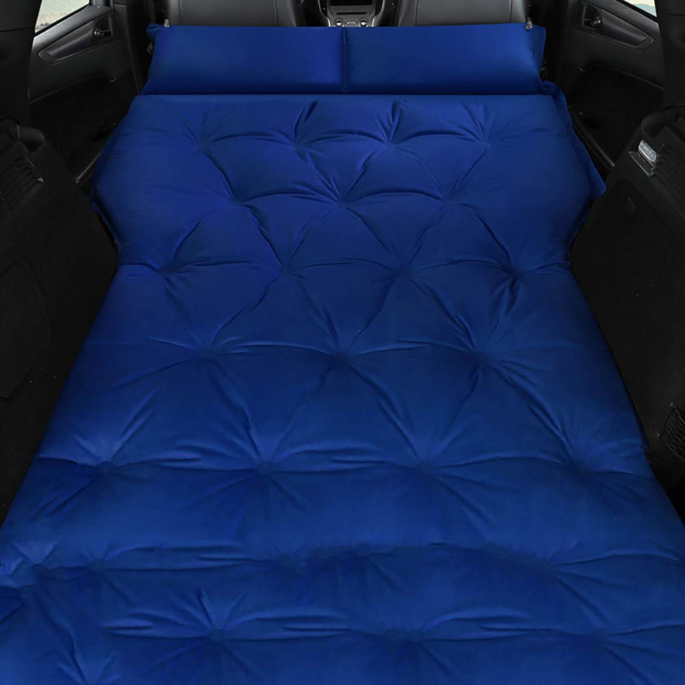 HEWXWX Automatic Inflatable Car Air Mattress - Portable Travel Bed for SUV, Truck & Trunk - Quick Inflation for Camping, Hiking & Road Trips - Blue (Perfect for Outdoor Adventures & Long Distance Travel)