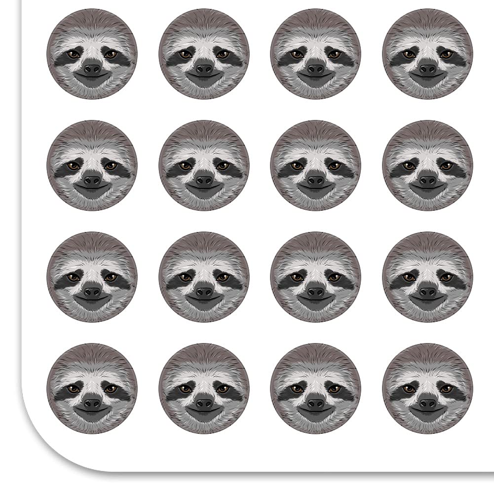 Adorable Sloth Face Planner Stickers - Cute Calendar & Scrapbooking Decals for Bullet Journals, DIY Crafts, and School Supplies