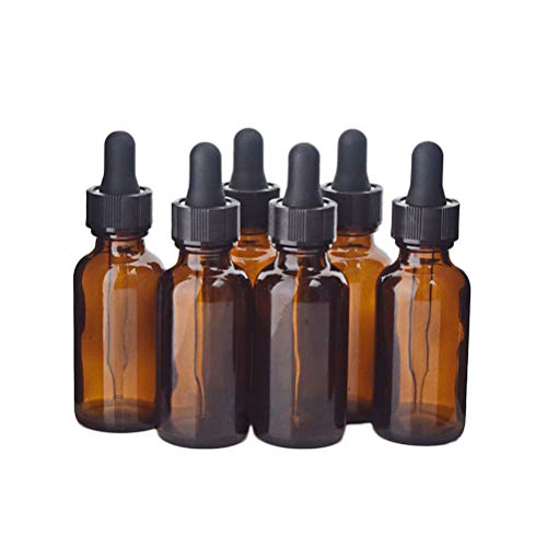 OSALADI 15ml Refillable Amber Glass Bottle with Dropper & Cap - Essential Oil Perfume Aromatherapy DIY Blending Supplies - Perfect for Travel, Home Use & Gift Packaging