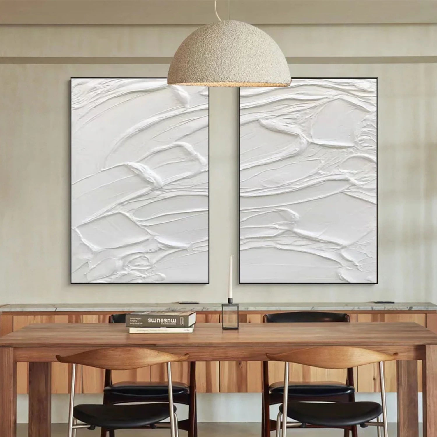 Premium White Textured Painting Canvas Set of 2 - Professional Artist Grade Stretched Cotton Canvas for Oil & Acrylic Painting - Perfect for Home Decor, Studio Art & DIY Projects #MM316