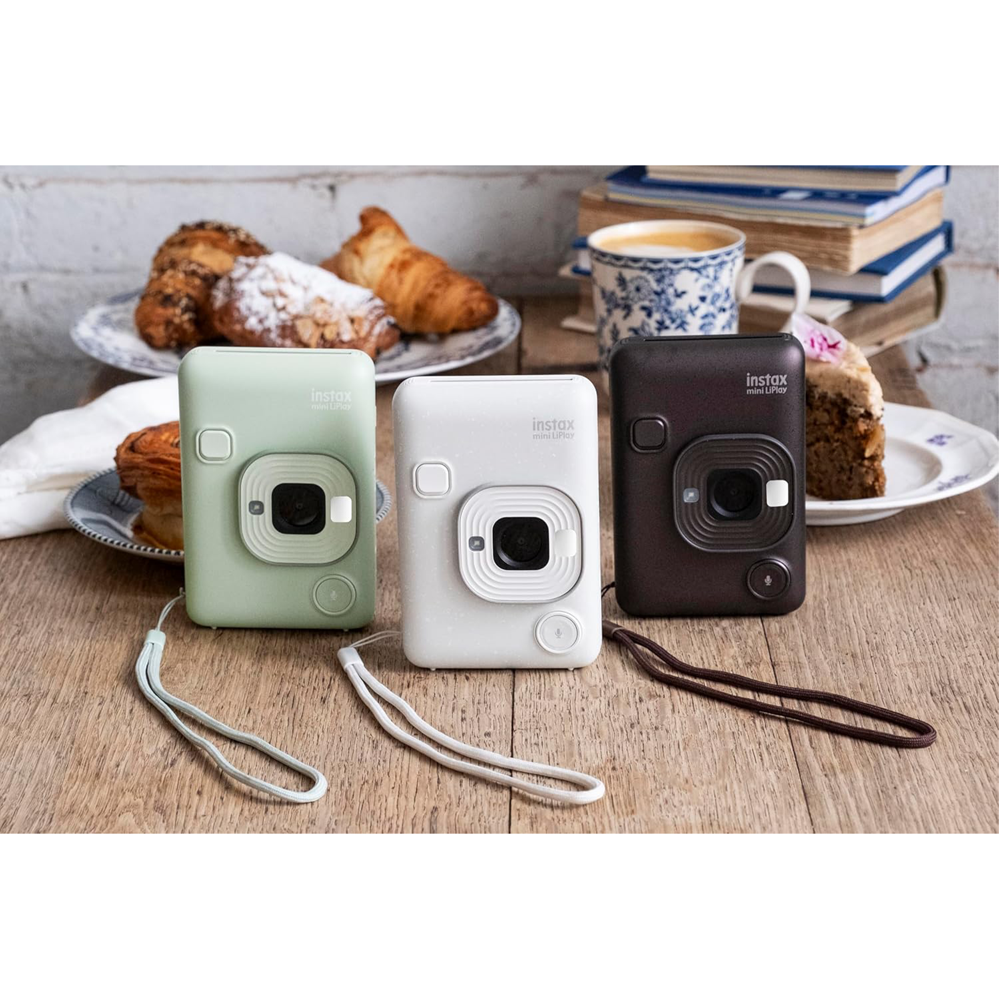 Fujifilm Instax Mini Liplay Hybrid Instant Camera with Bluetooth & Printing - Matcha Green | Perfect for Travel, Parties & DIY Photo Albums