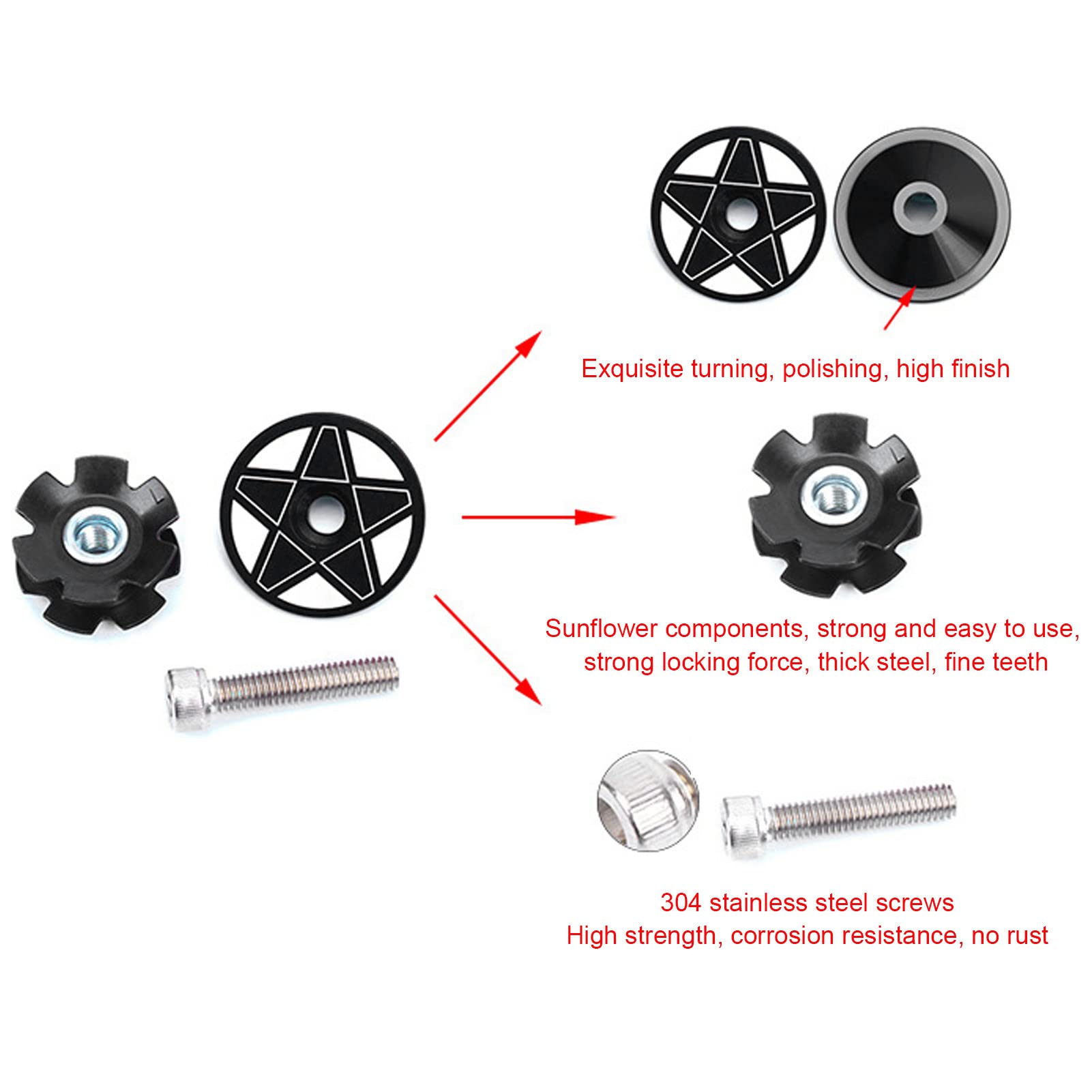 Premium Double Bearing Bike Headset - 1.25