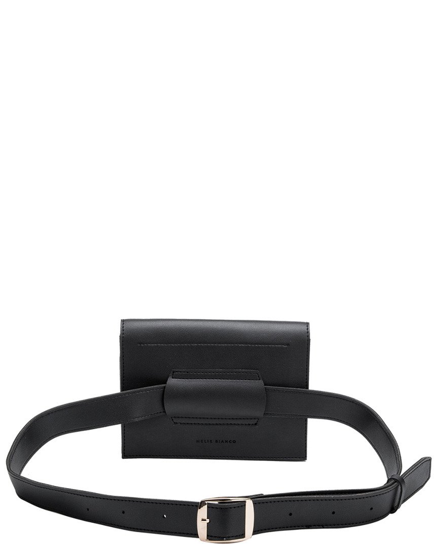 Melie Bianco Stylish Waist Bags For Women - Gabby Belt Design - Luxury Vegan Leather Crossbody Bag (Black) | Perfect for Travel, Gym & Everyday Use