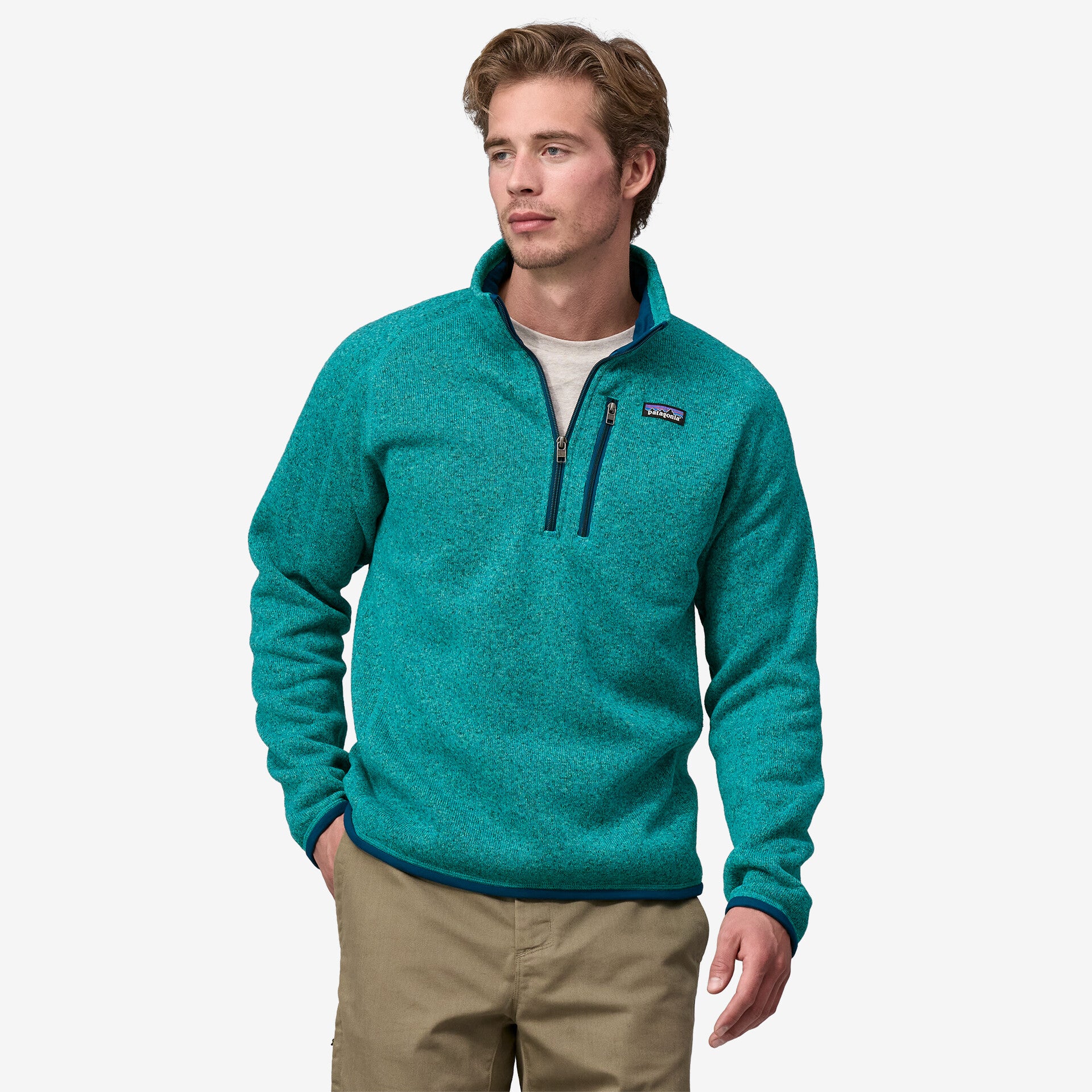 Men's Better Sweater® 1/4 Zip Fleece Jacket - Lightweight Warm Pullover for Hiking & Outdoor Activities (Style 25523)