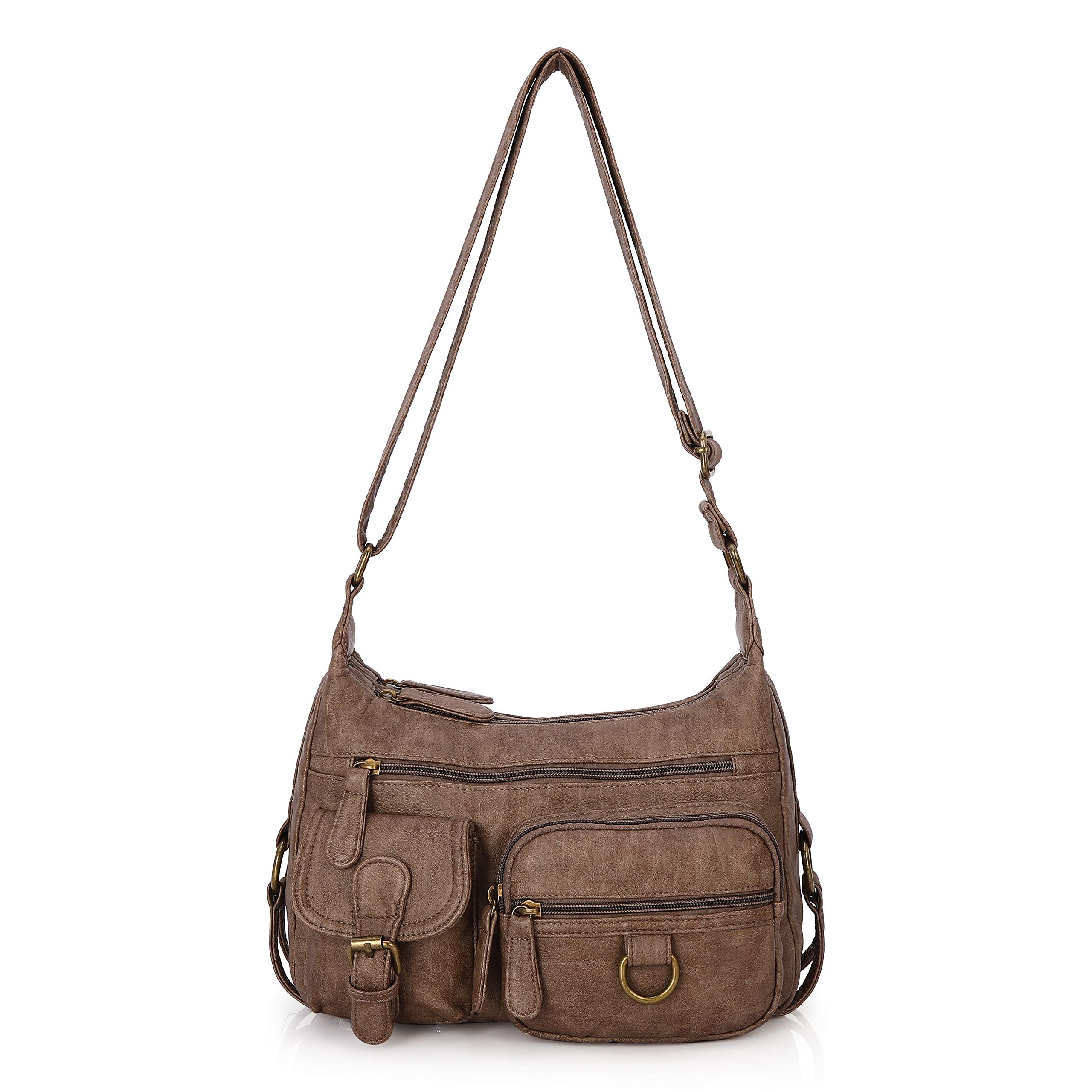 Angel Barcelo Crossbody Bag for Women - PU Leather Purse for Daily Use & Travel
