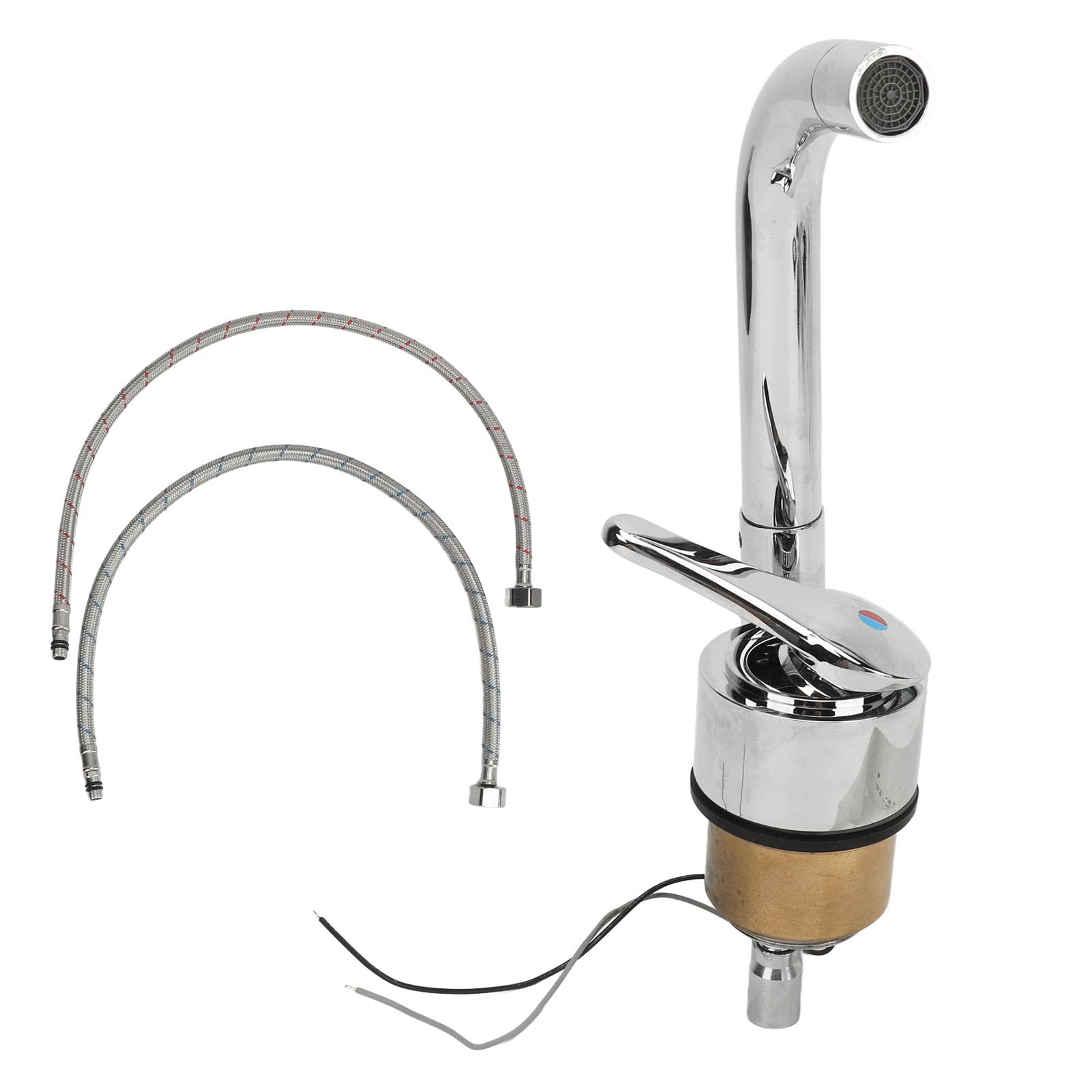 360° Rotatable RV Water Faucet - Stainless Steel Hot & Cold Water Supply for Campers, Travel Trailers, RVs | Perfect for Outdoor Camping, Road Trips & RV Living