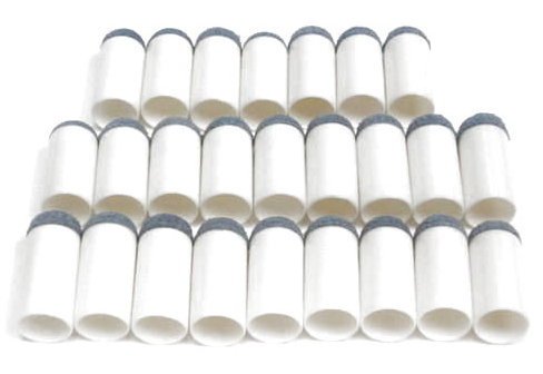 25 Pack 12mm Pool Cue Tips - Premium Billiard Accessories for Smooth Play & Improved Accuracy | Perfect for Snooker, 8-Ball, and 9-Ball Games