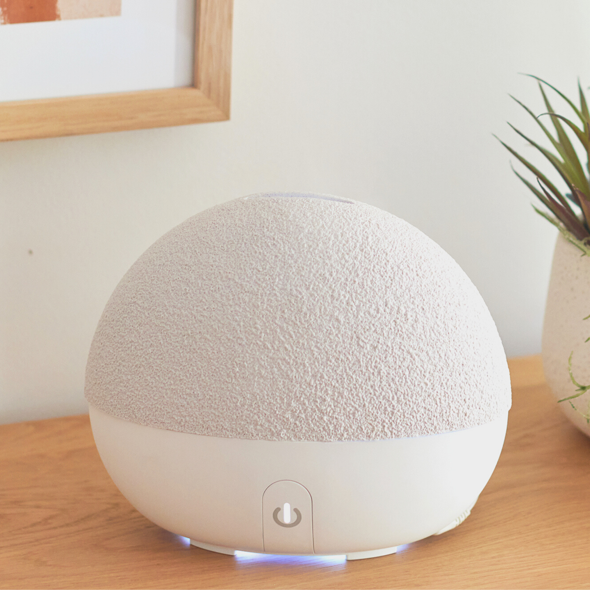 Ellia Stone Taupe Essential Oil Diffuser - Aromatherapy Ultrasonic Humidifier for Home, Office & Spa - Perfect for Relaxation & Stress Relief
