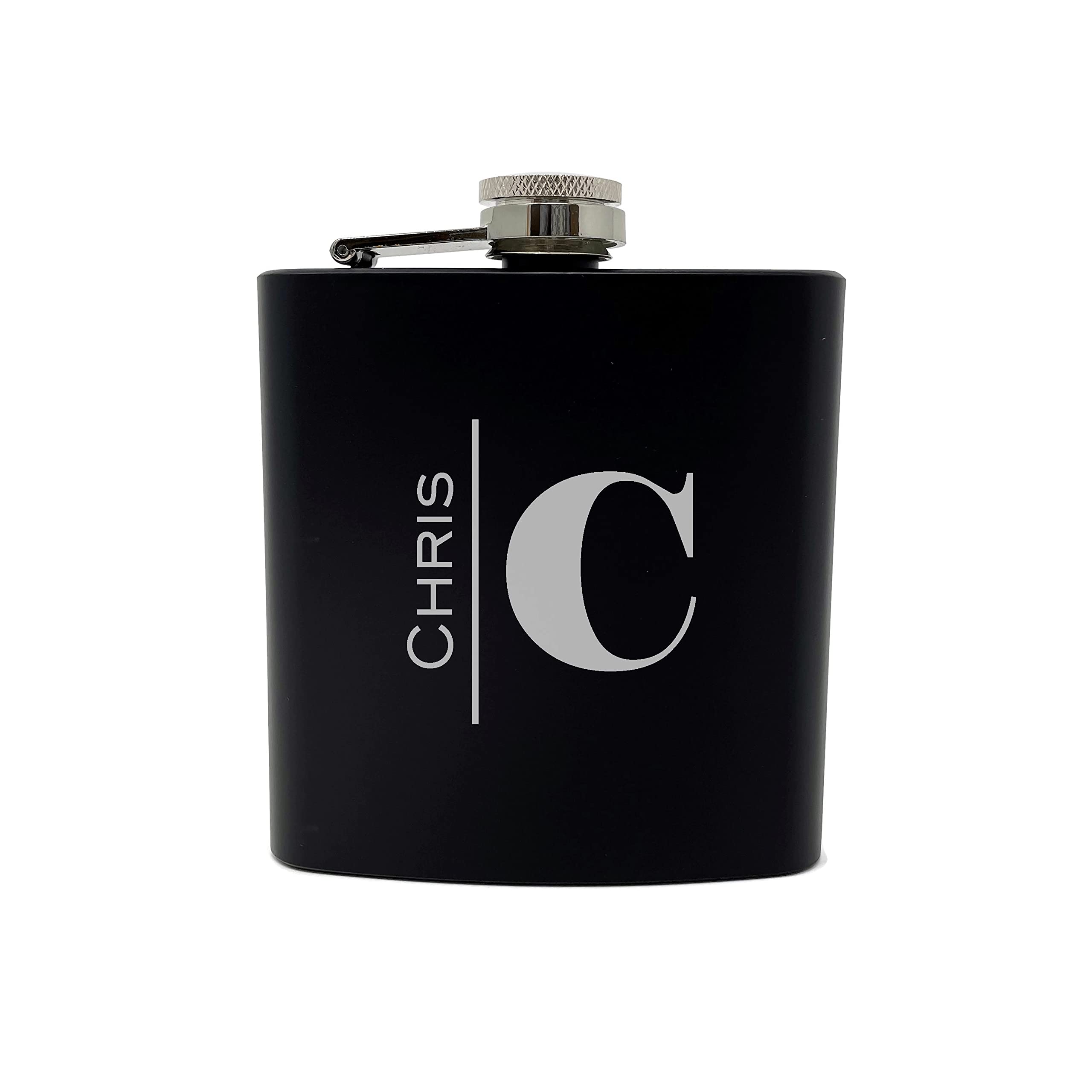 Personalized Custom Flask Set with Funnel - Stainless Steel Whiskey Drinking Kit for Men, Gifts for Him, Home Bar Accessories & Camping Essentials