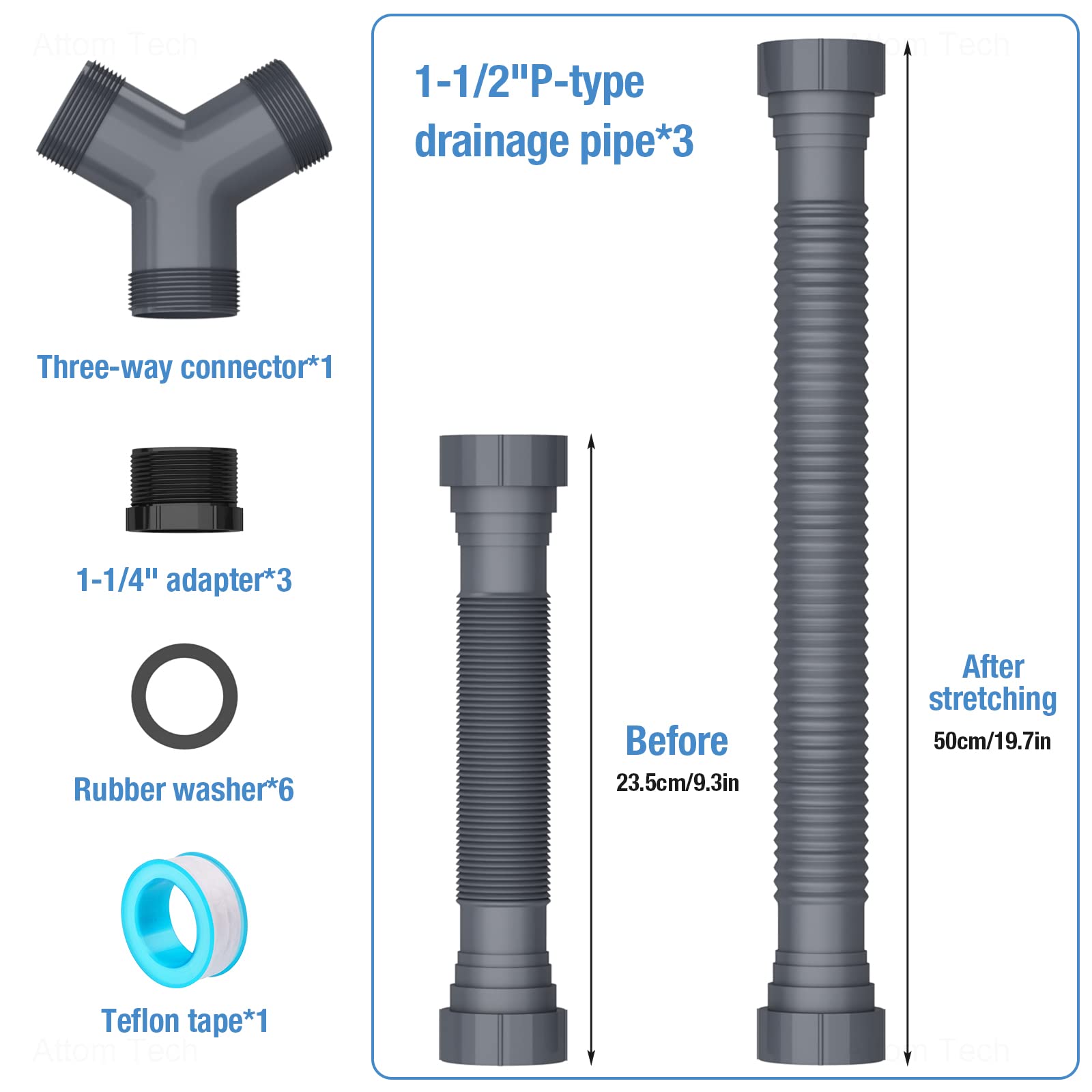 NiHome Expandable Flexible 1.5