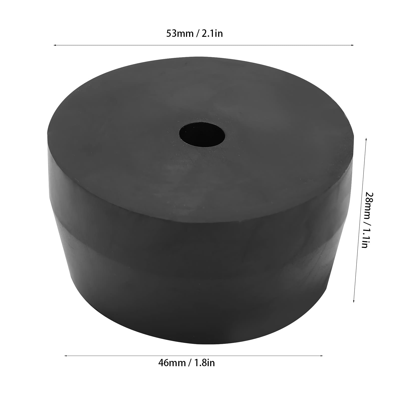Garosa 4Pcs Black Anti-Vibration Rubber Feet Pads - Replacement Compressor Feet for 1P 2.5P 3P 4P 5P Air Compressors & Generators - Reduce Noise & Vibration in Workshops, Garages & Job Sites