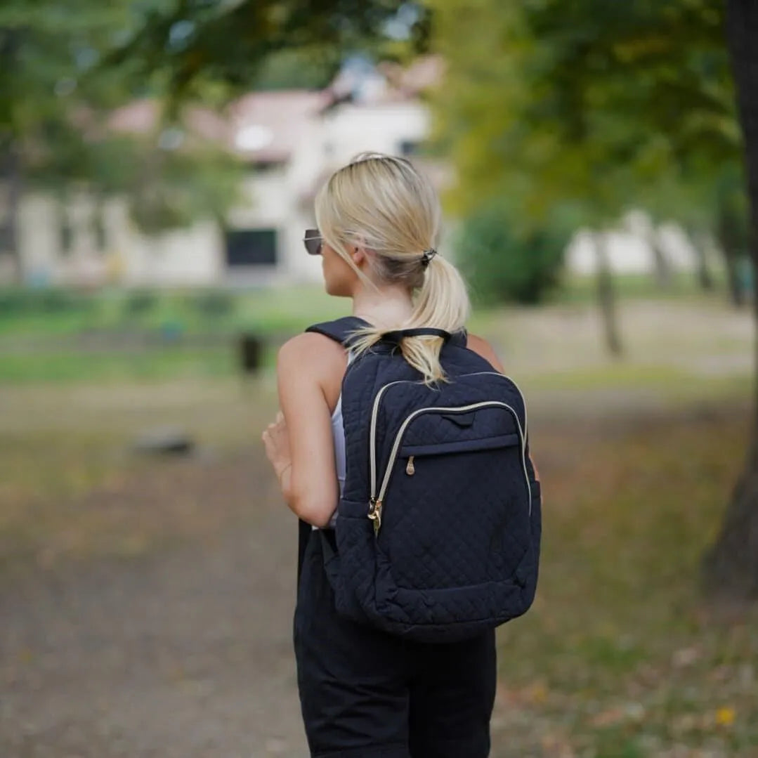 Bonchemin 15.6 Inch Laptop Backpack for Men & Women - Waterproof Travel Backpack with USB Charging Port - Perfect for Business, College, Commuting & Airplane Carry-On