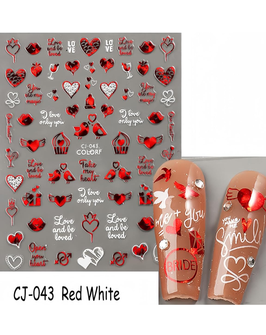 Valentine's Day Stickers - Romantic Love Decals for Cards, Scrapbooks & DIY Crafts - Perfect for Couples, Gifts & Party Decorations