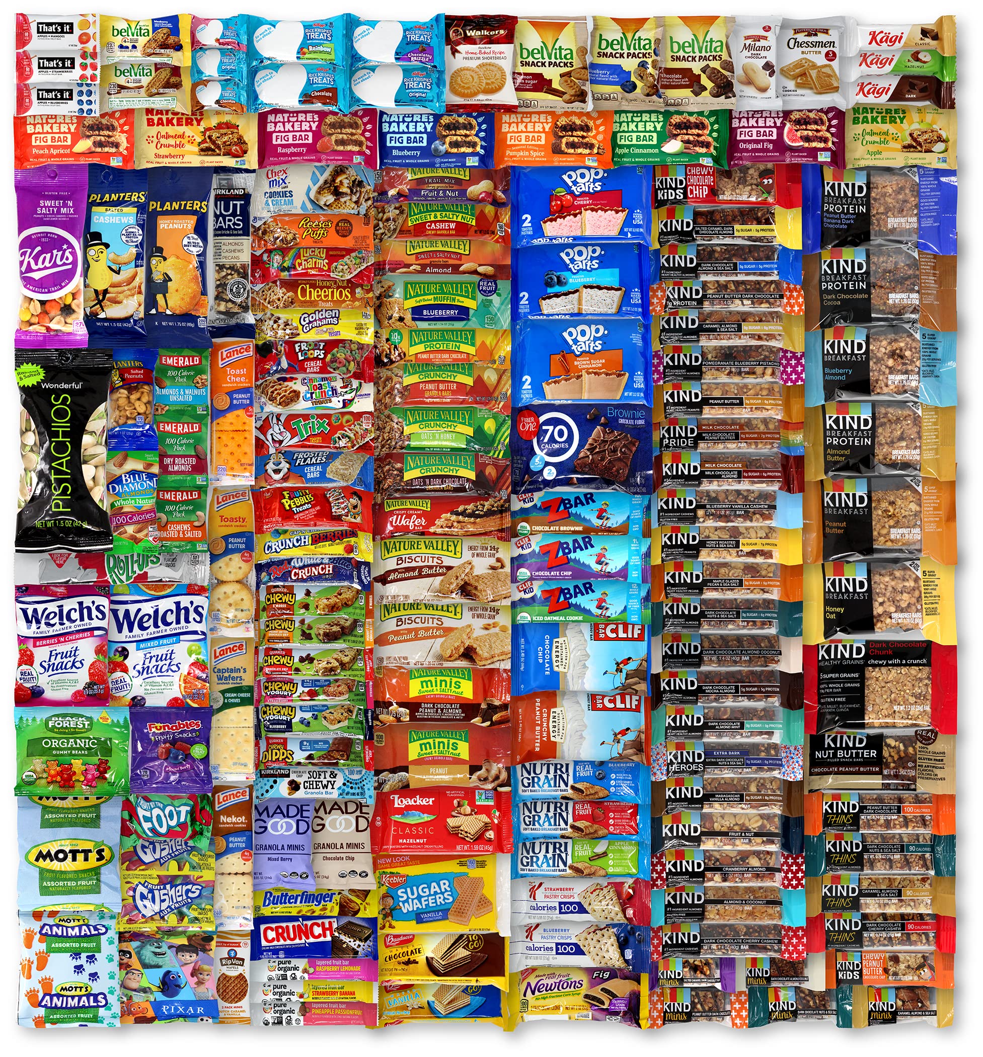 Niro Assortment Ultimate Snack Box - 30 Count Variety Pack with Energy Bars, Nuts & Dried Fruits | Healthy Office Snacks, Care Package for Adults | Perfect for Work, Travel & Gift Giving