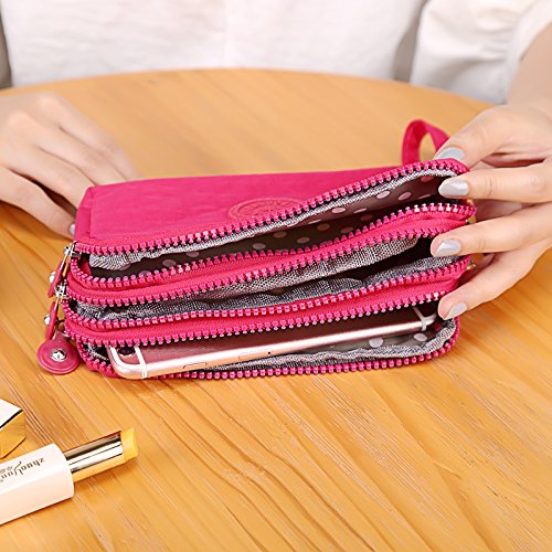 Stylish Women's Wristlet Clutch Bag - Small Crossbody Phone Purse with Card Slots & Key Holder - Perfect for Parties, Weddings, Night Out and Everyday Use