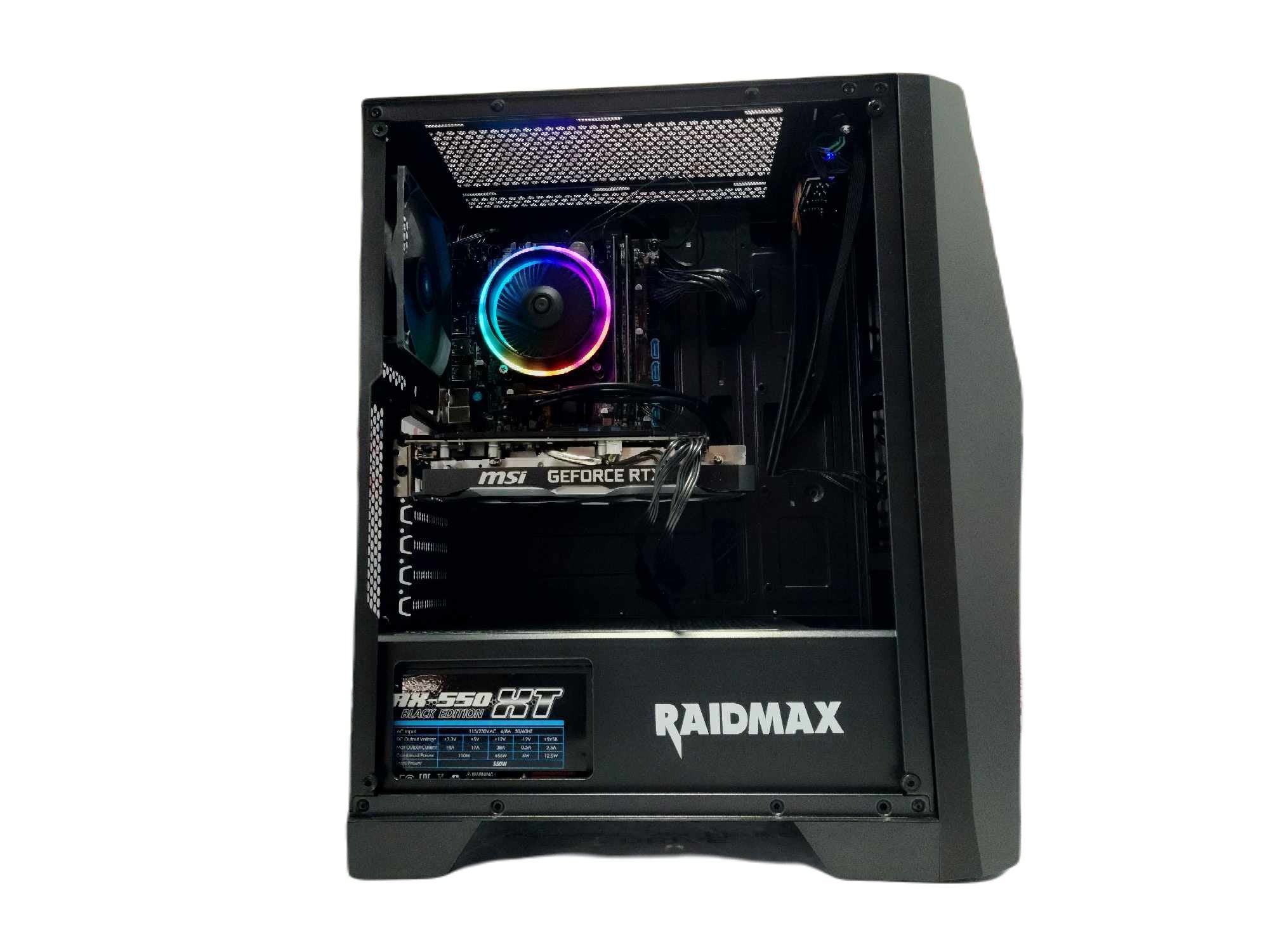 Custom Gaming PC Desktop Computer - AMD Ryzen 3 Quad Core, 2TB SSD, RTX 5060 GPU, 16GB RAM, Black (Model S811 A520) - Ultimate Gaming & Streaming Setup for Esports & Content Creation