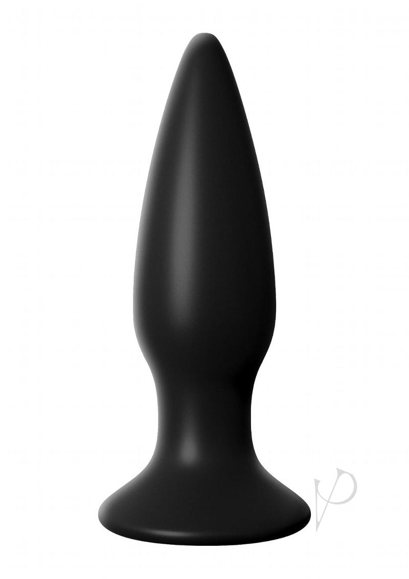 Anal Fantasy Elite Small USB Rechargeable Vibrating Anal Plug - 4.3 Inch Black Silicone Butt Plug for Pleasure & Prostate Stimulation - Perfect for Couples Play & Solo Exploration
