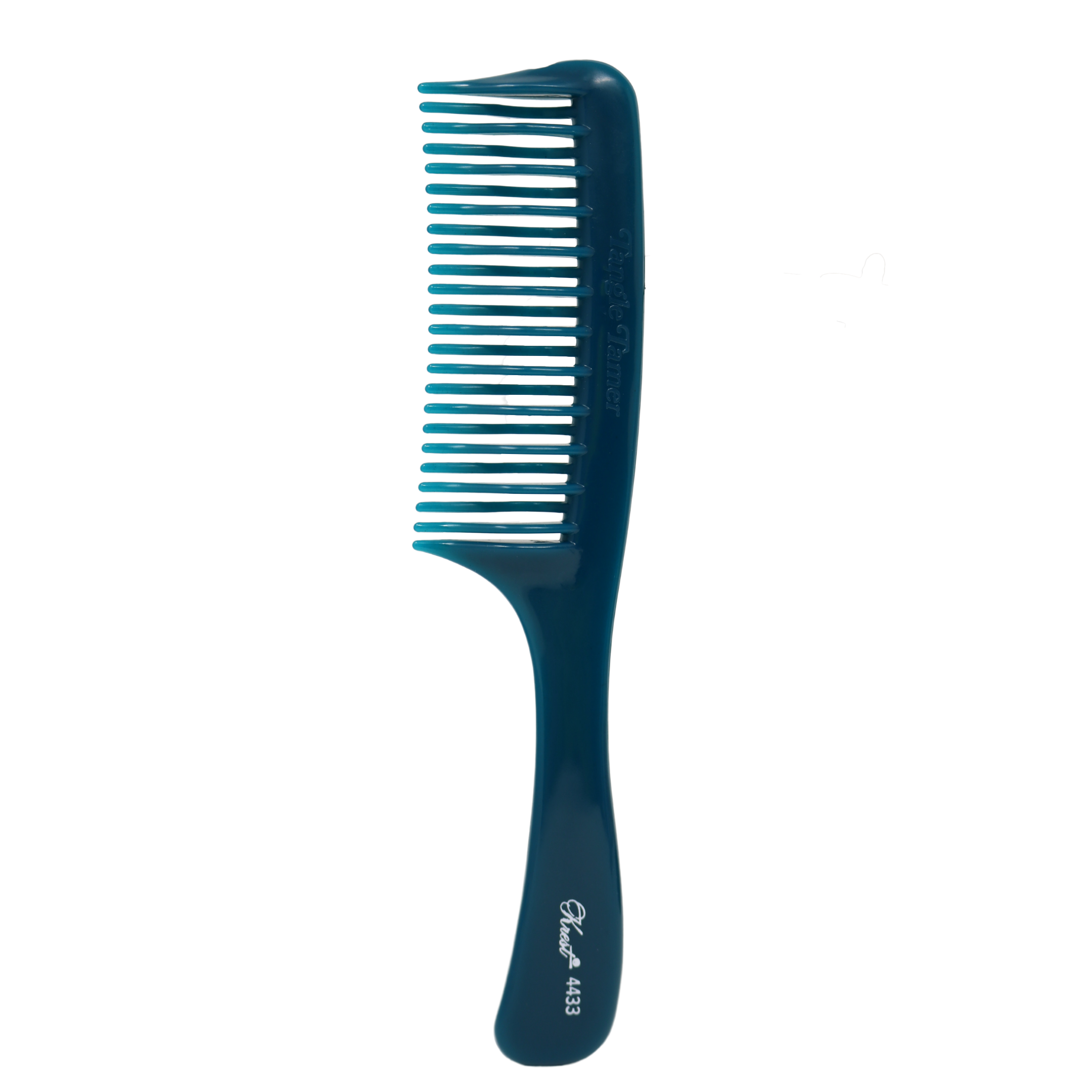 Krest Combs 4433 Teal Tangle Tamer Wide Tooth Comb for Wet & Curly Hair - 1 Count - Detangling Comb for Salon, Home & Travel Use