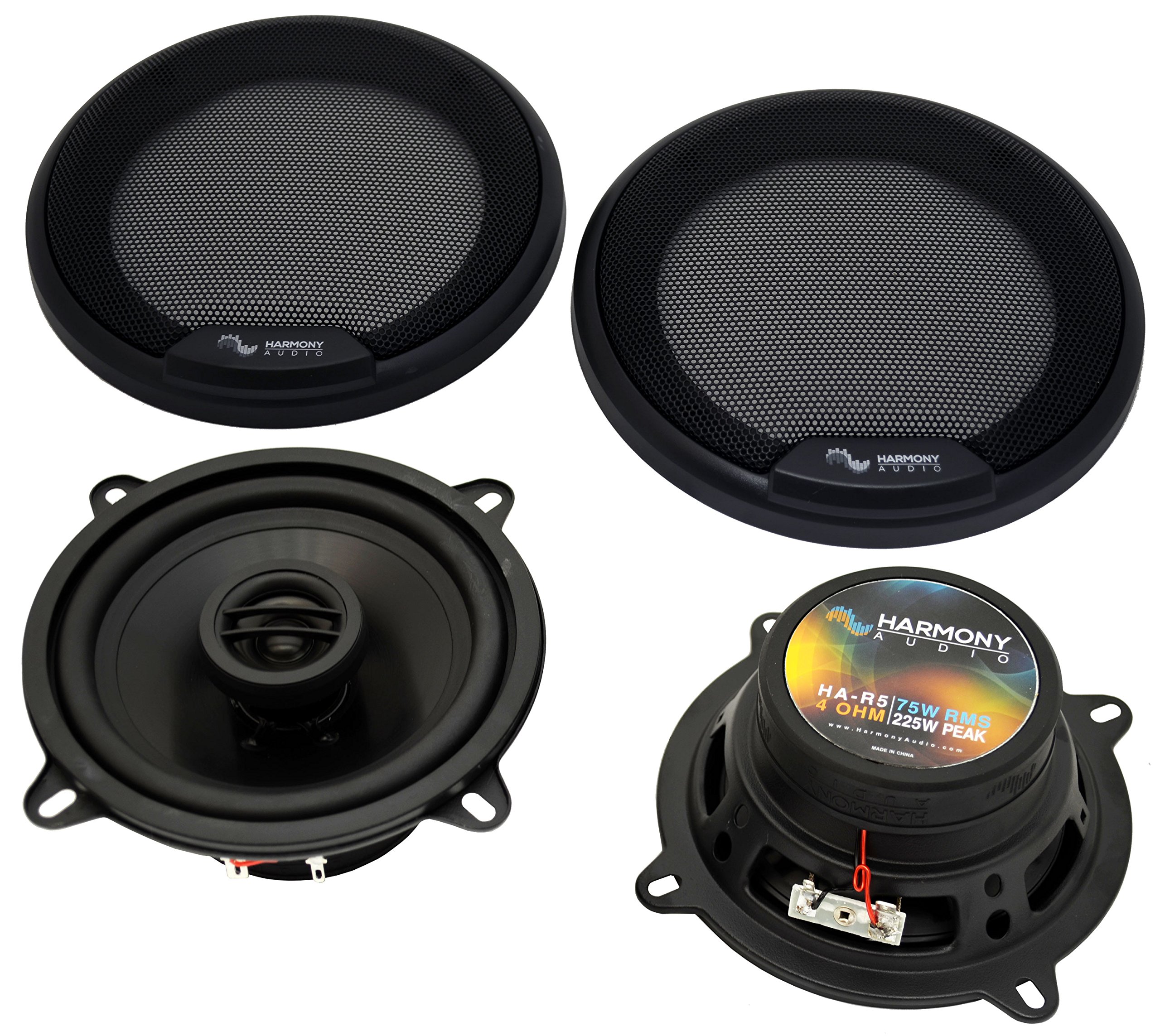 Harmony Audio Bundle Compatible with 2001-2001 Dodge Dakota HA-R65 HA-R5 Speaker Upgrade Kit with HA-826600 Adapters for Enhanced Car Audio Experience