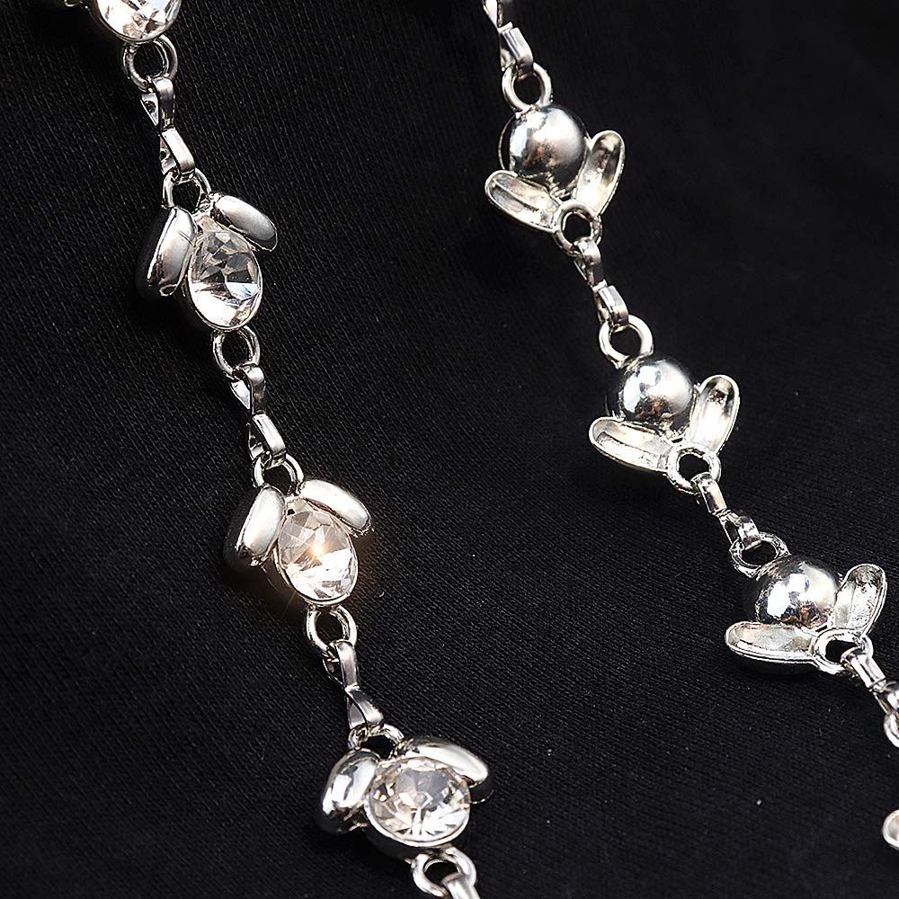 Glamorstar Women's Rhinestone Crystal Chain Belt - Elegant Waist Belt for Dresses, Parties & Special Occasions | Perfect Gift for Women & Fashion Accessories