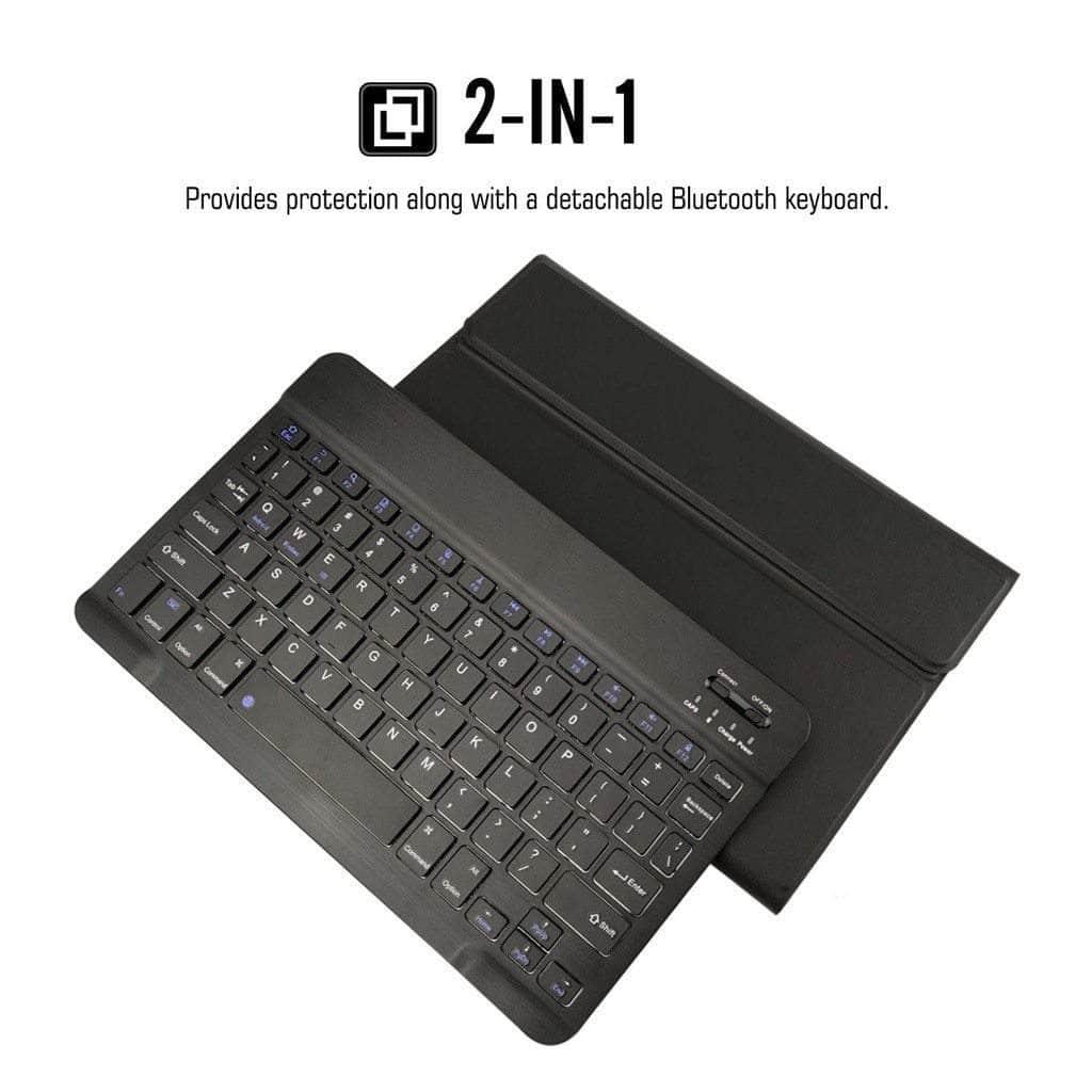 Wireless Bluetooth Keyboard Case for Samsung Galaxy Tab S6 (2019 Model T865/T860) with Pencil Holder - Perfect for Work, Travel & Home Office Use