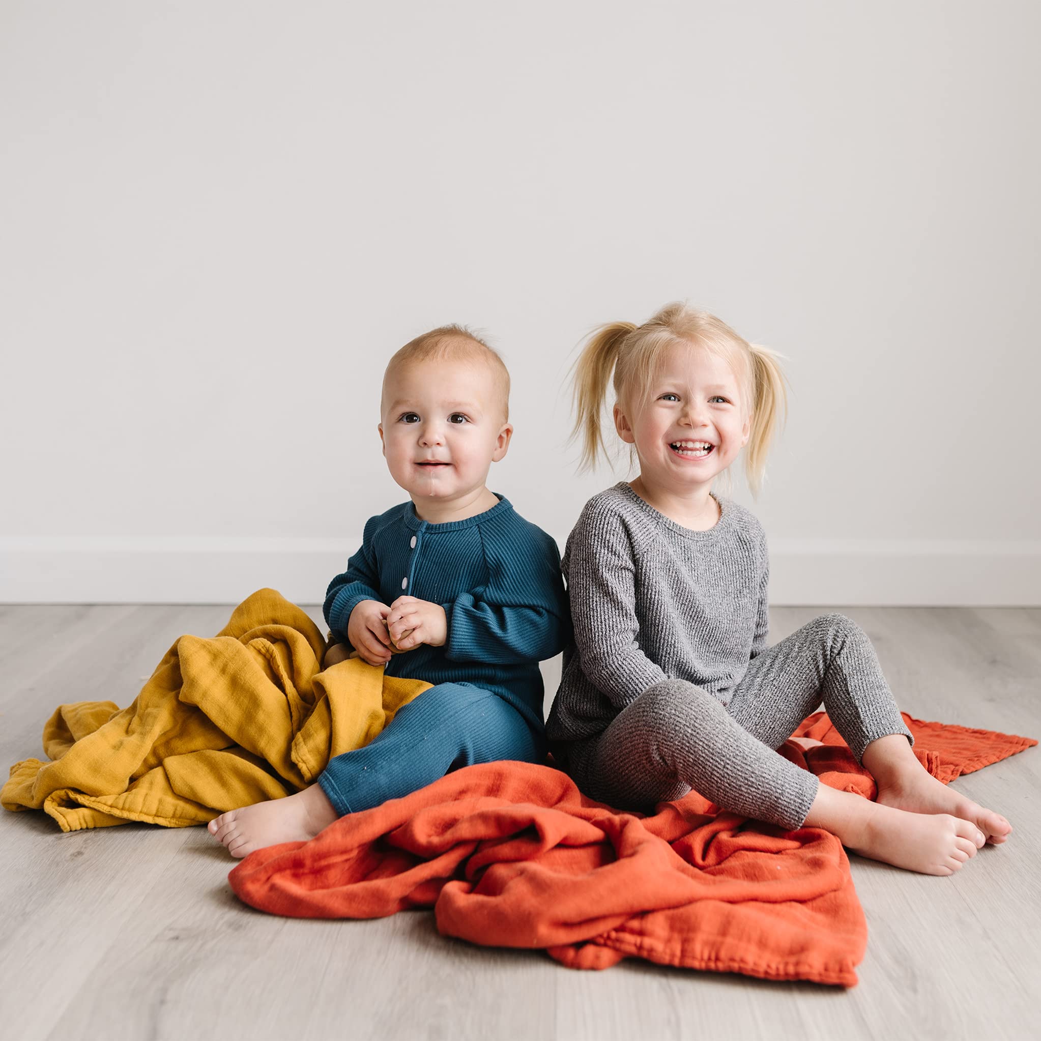 Natemia Organic Muslin Baby Blanket - Soft, Breathable & Unisex Swaddle Blanket for Newborns, Girls & Boys | 47