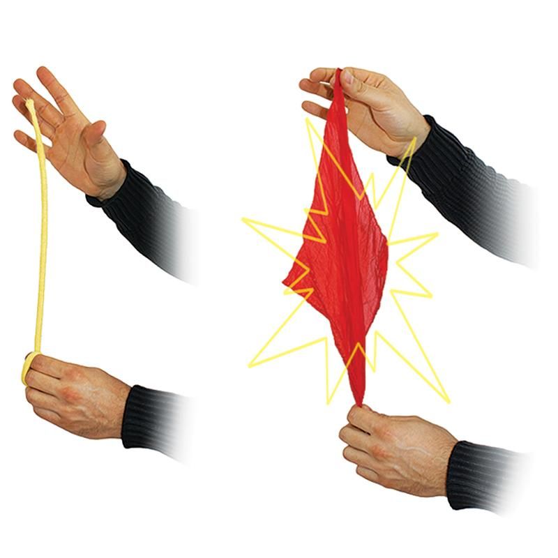 Silk Hanky Magic Trick Rope - Professional Illusion & Close-Up Magic Prop for Performers & Beginners | Perfect for Stage Shows, Parties, and Magic Practice