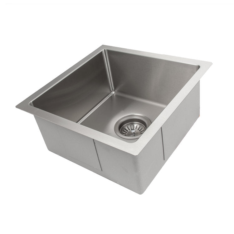 ZLINE Boreal 15-Inch Undermount Single Bowl Stainless Steel Kitchen Sink - SUS 15 - Perfect for Bar, Prep, and Small Space Kitchens